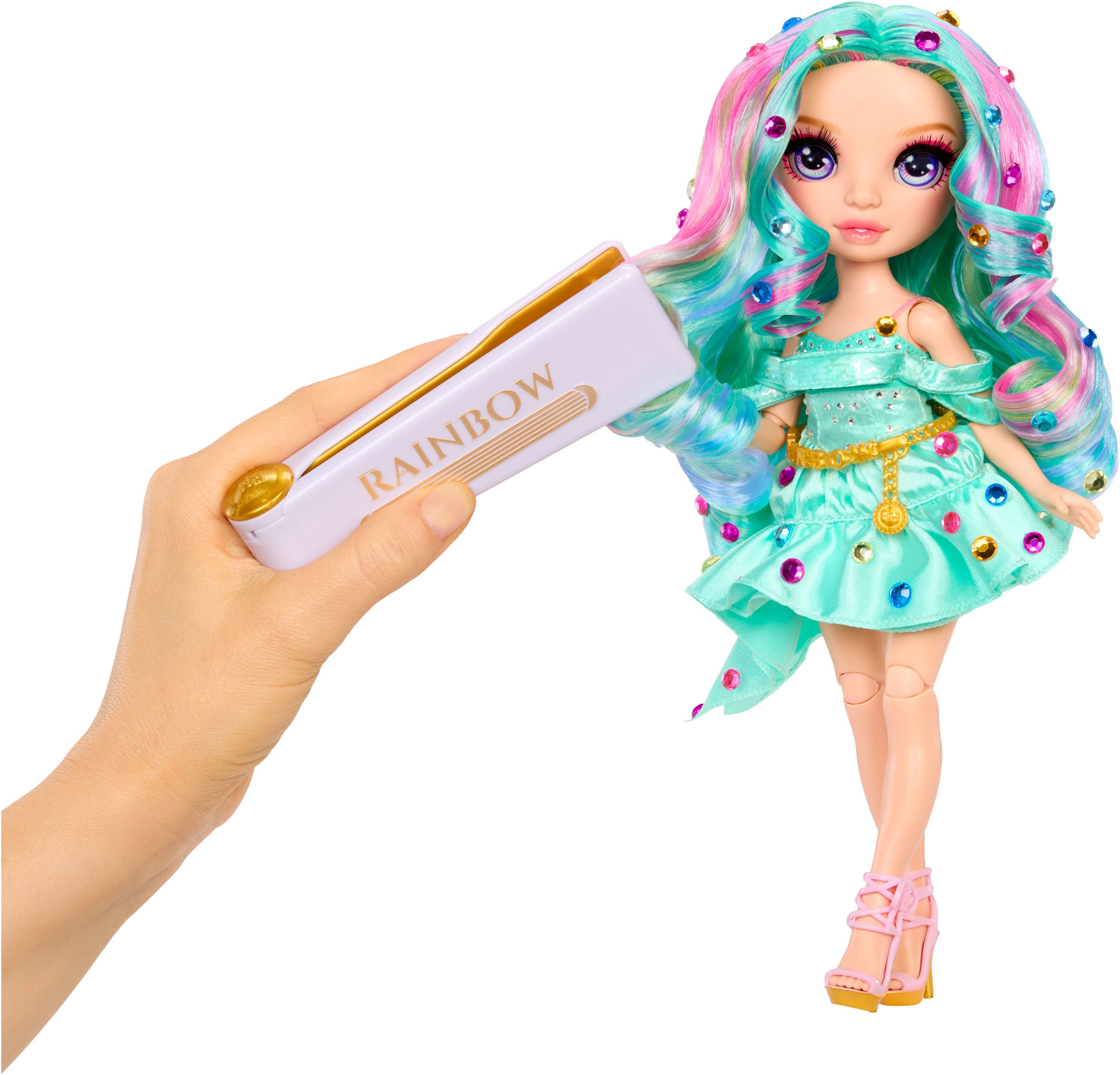 Rainbow High Anziehpuppe Rainbow High Be Dazzling Fashion Dolls- Celine Turquoise – Bild 2 von 5