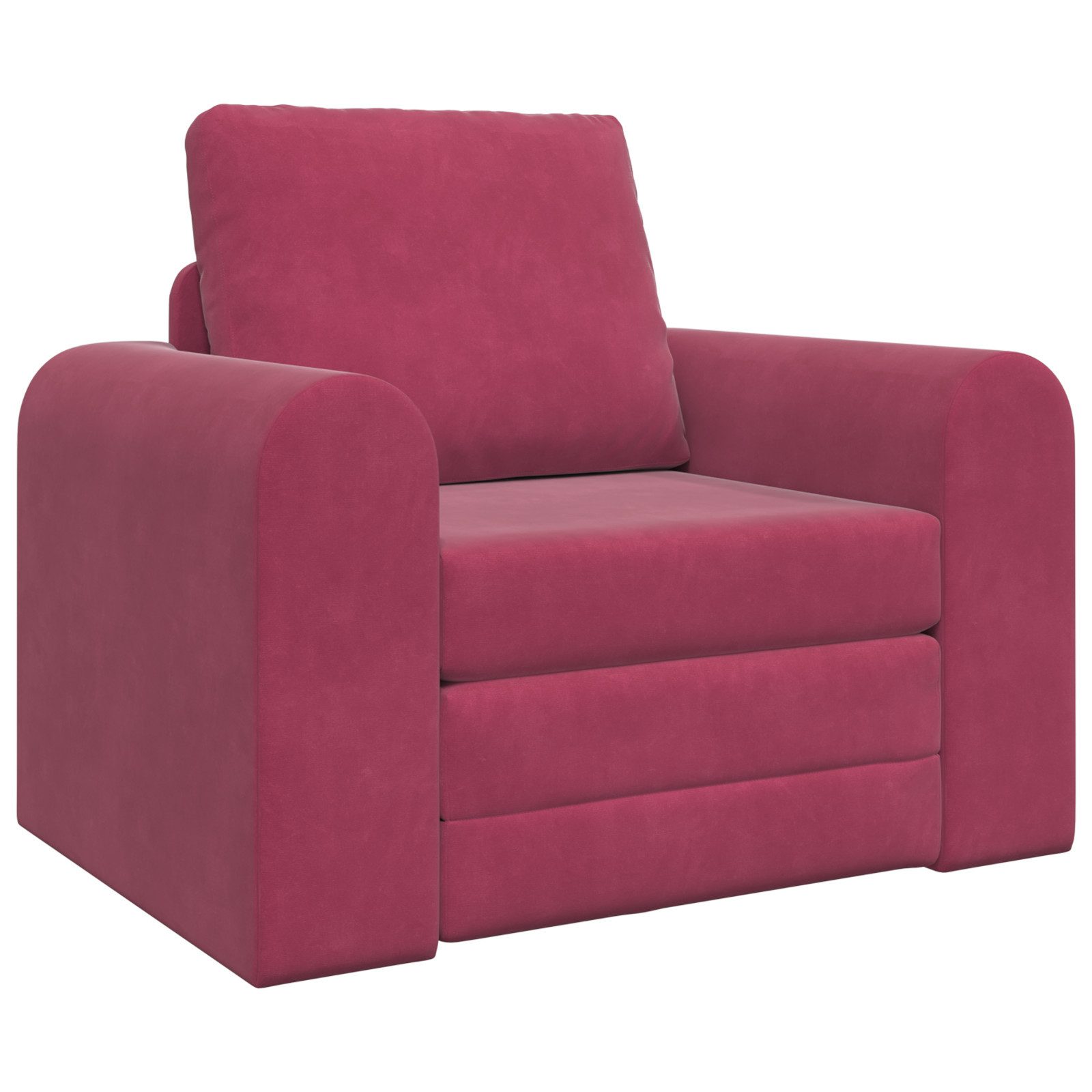 vidaXL Sofa Boden-Sofa-Bett 2-in-1 Weinrot 98x71x83 günstig online kaufen