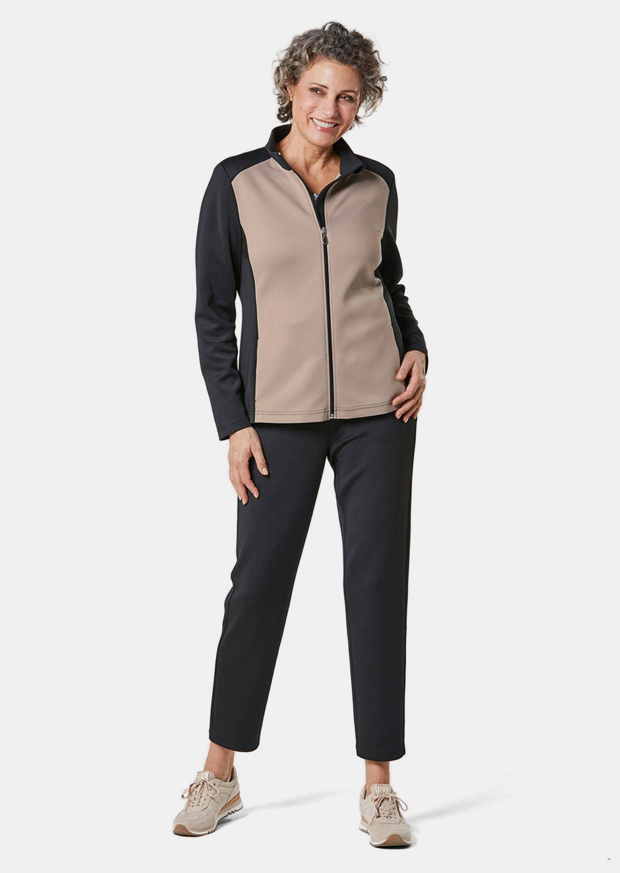 GOLDNER Shirtjacke Leichte Freizeitjacke mit Stehkragen und Reißverschluss