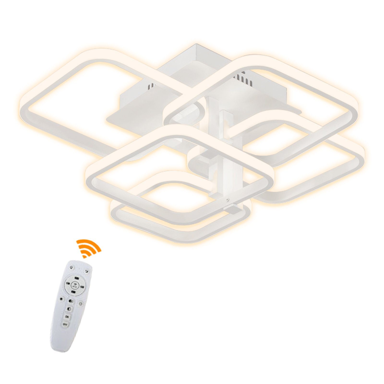 Daskoo Deckenleuchten 3/4/5 Quadrat LED Deckenlampe günstig online kaufen