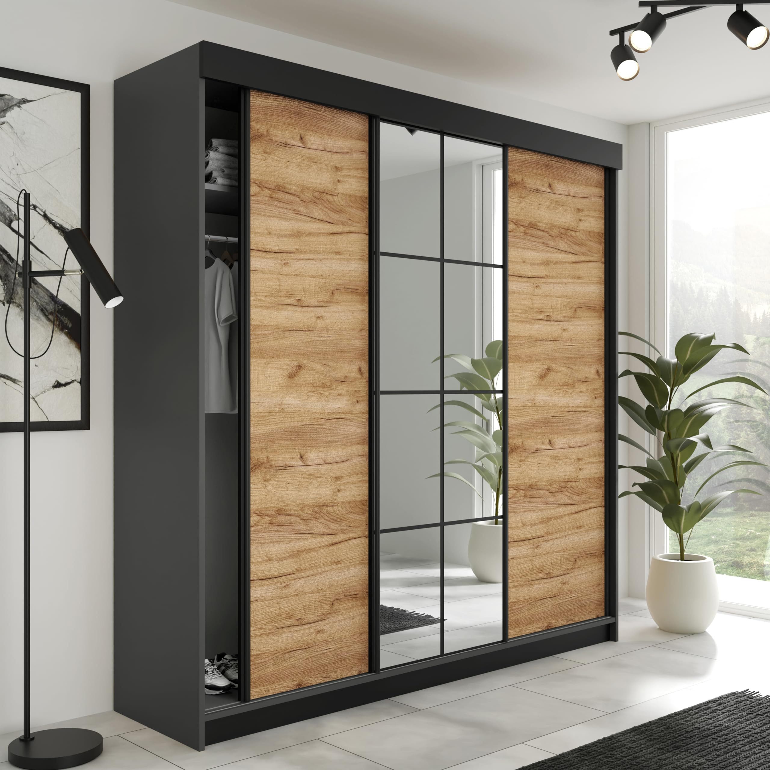 KIER FURNITURE Schiebetürenschrank LAMARO 200 x 205 x 59 cm - Schrank Schla günstig online kaufen