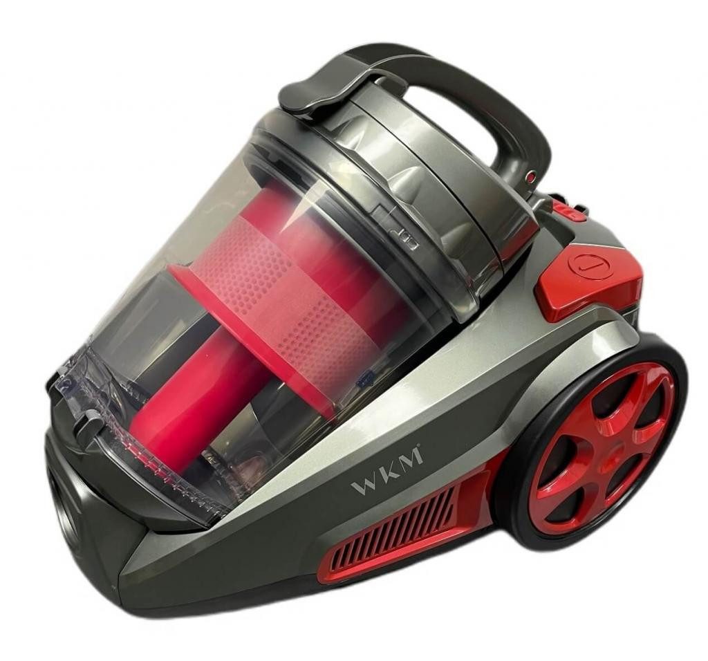 WKM Bodenstaubsauger WKM PSC-2300W.17 Zyklon rot, beutellos – Bild 4 von 5