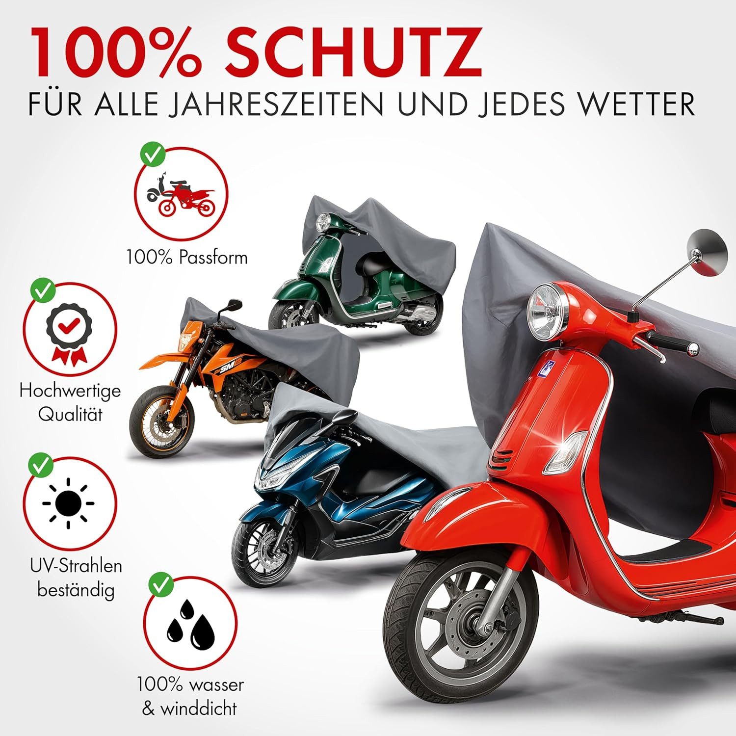 WALSER Autosonnenschutz Motorradgarage Grösse S, (1-St., 1 Stück)