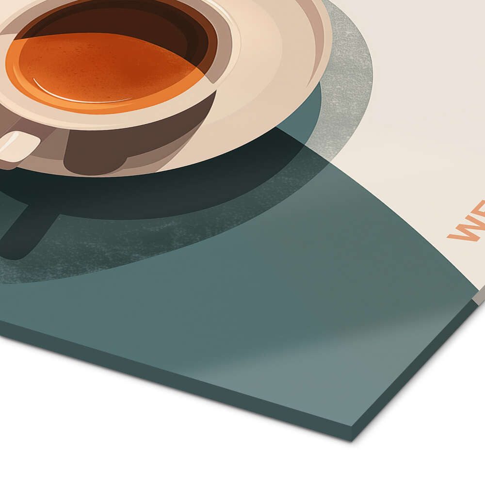 Posterlounge Wandbild Mehr Espresso Weniger Depresso, Frank Daske, erhältlich als Poster, Leinwandbild, Wandsticker oder Acrylglasbild