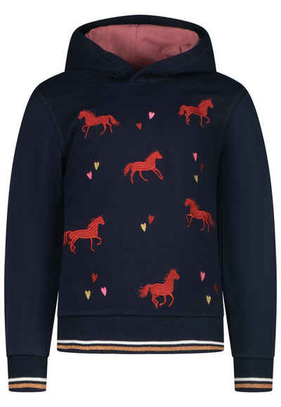 SALT AND PEPPER Sweatshirt Wild Horses mit Allover-Pferde-Stickerei