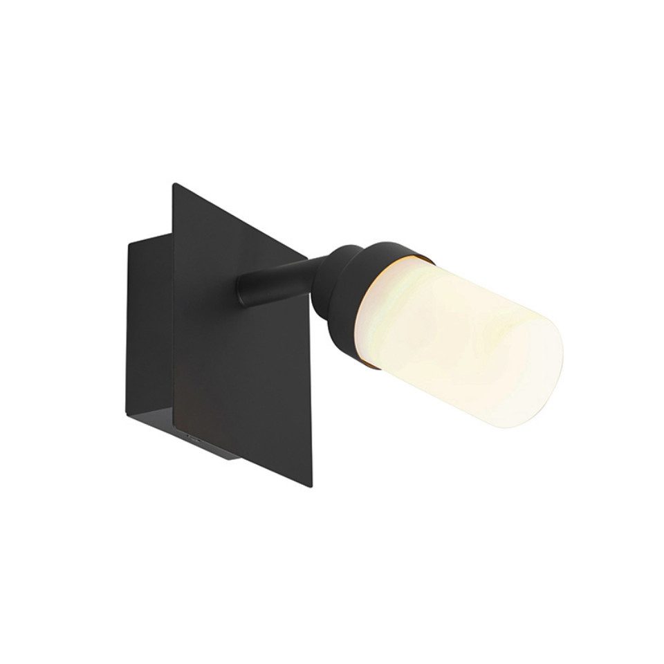 Qazqa LED Aufbaustrahler Japie, ohne Leuchtmittel, Warmweiß, QAZQA Aufbau­spot, g9, Schwarz, Stahl, Modern