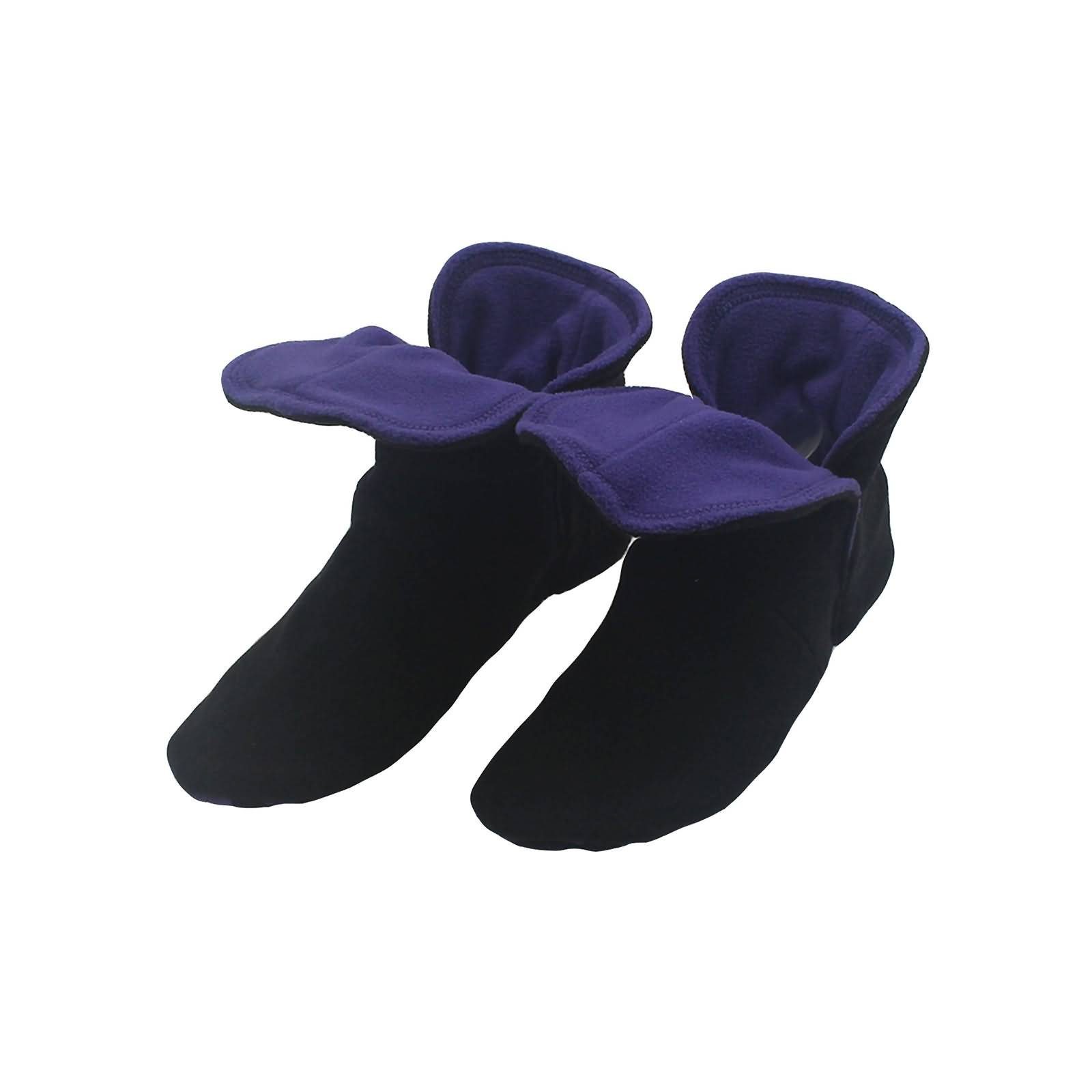 RAIKOU Hausstiefel Hüttenschuhe Stoppersocken für Damen Herren und Kinder  Hausschuh (aus Miro Fleece Super Flauschige) mit ABS und Rutschfester Sohle