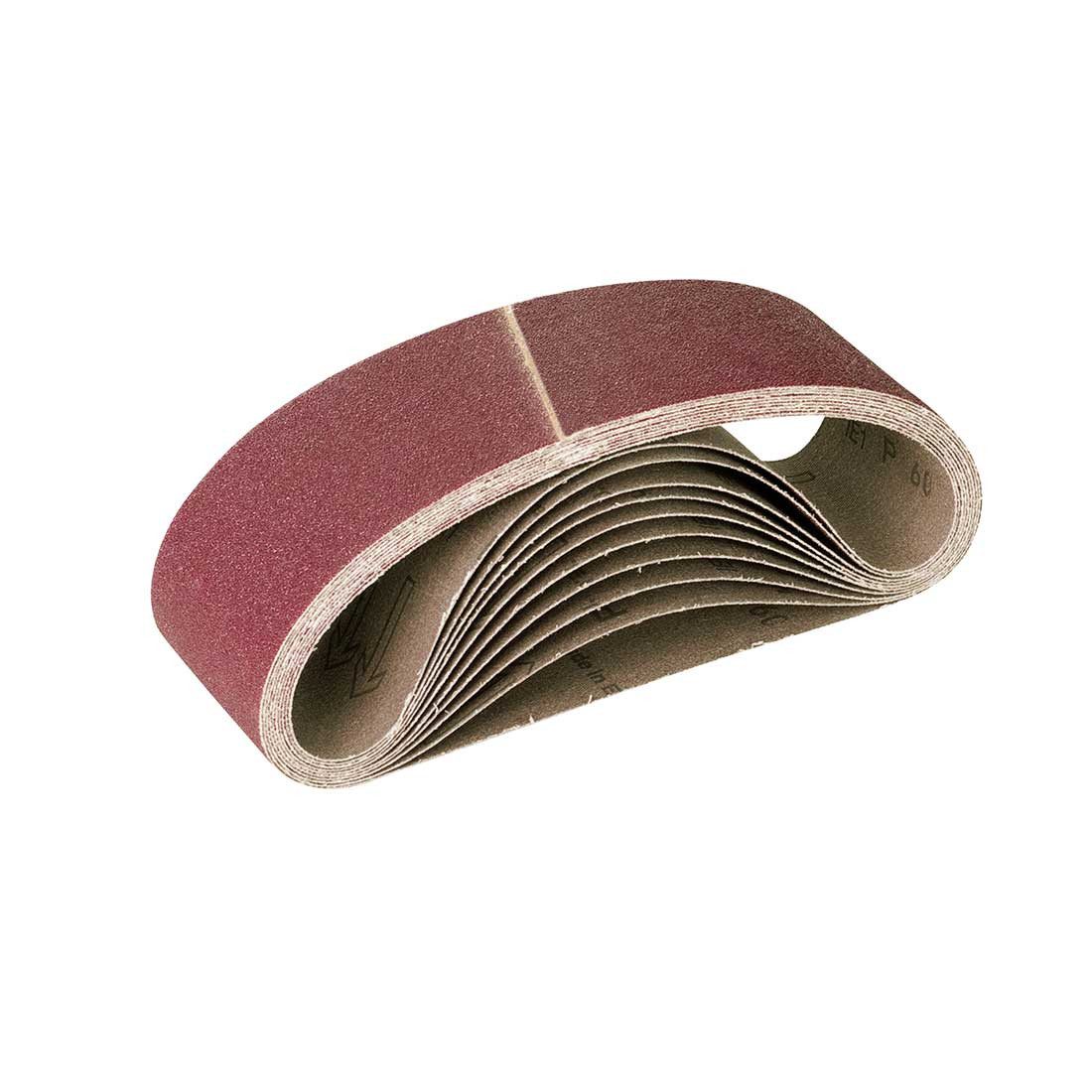 RETOL Schleifpapier 303 x 40 mm Schleifbänder für Handbandschleifer, Normalkorund, 10 Stk., K120