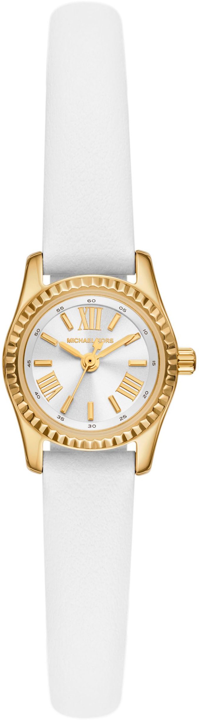 MICHAEL KORS Quarzuhr MICRO PETITE LEXINGTON MK4900, Armbanduhr, Damenuhr, Lederarmband, analog