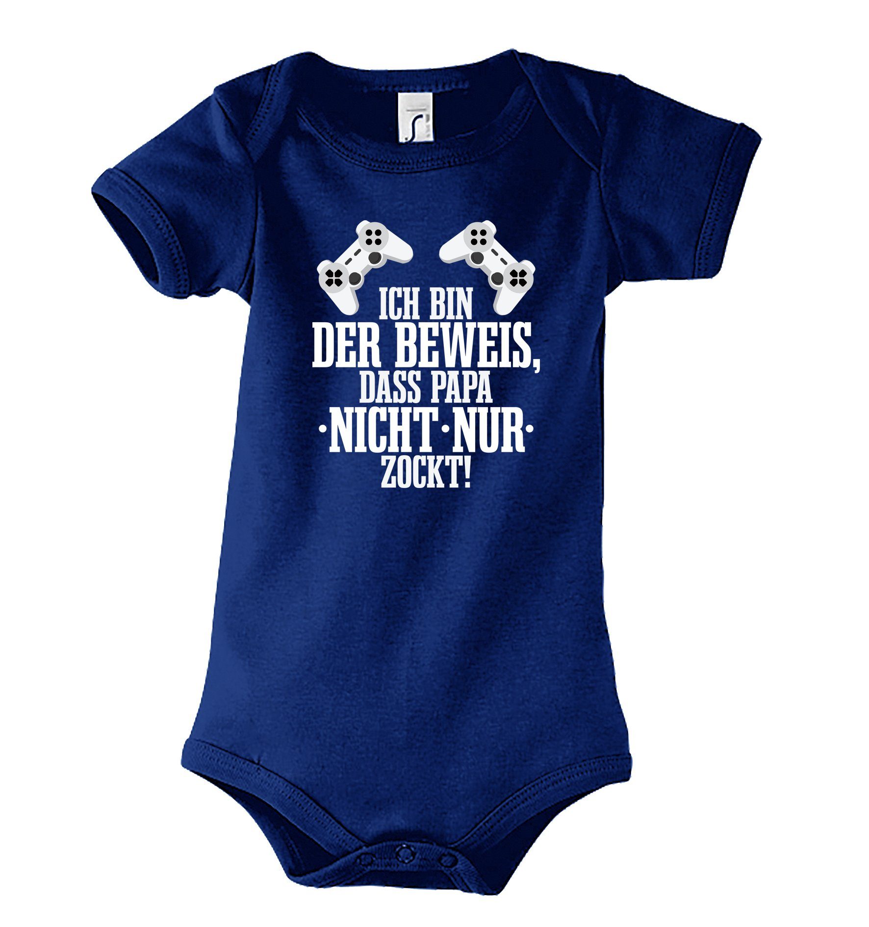 Kurzarmbody Ich Bin Der Beweis, Dass Papa Nicht Nur Zockt Baby Body Strampler