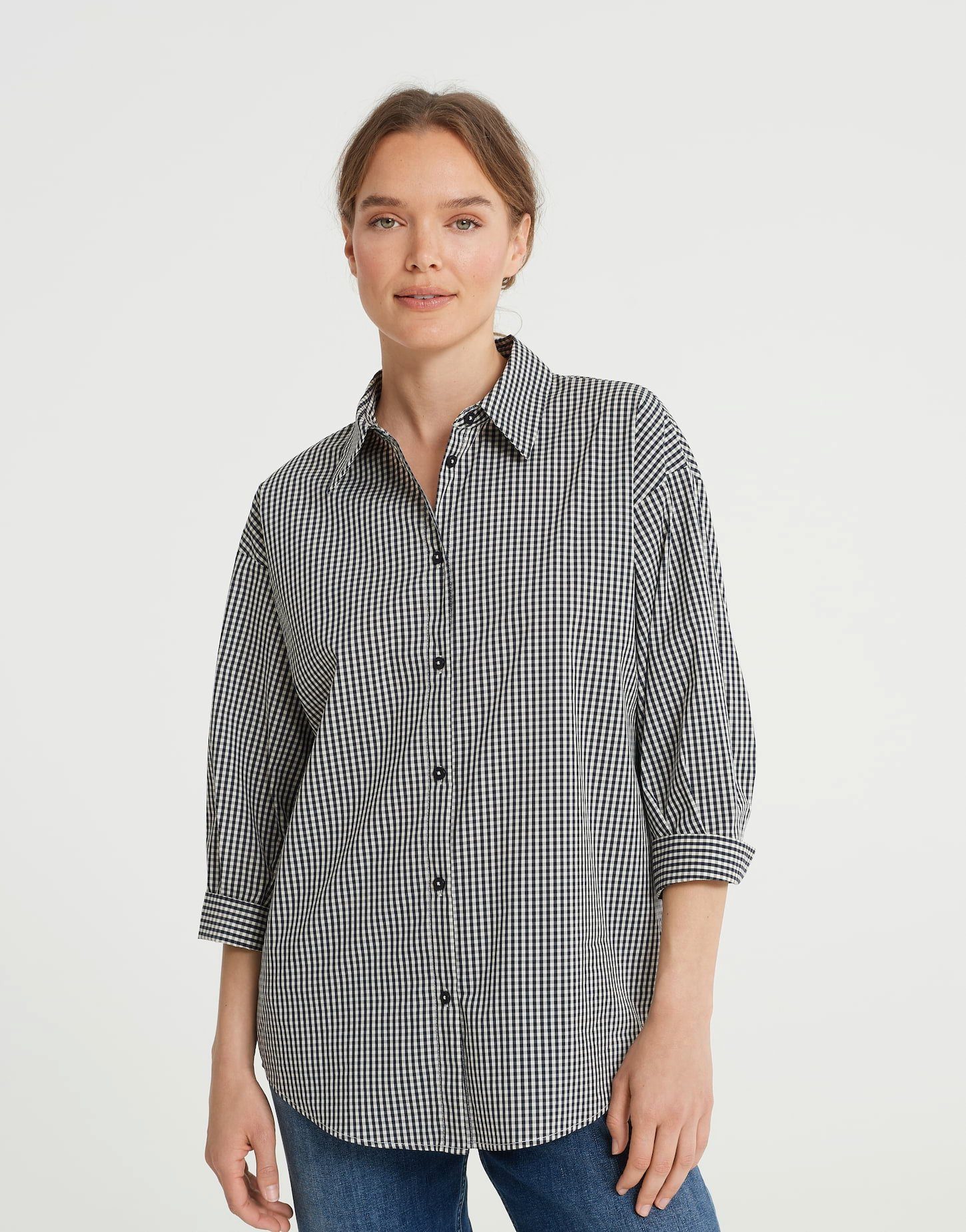 OPUS Klassische Bluse 'Fanas vichy check'