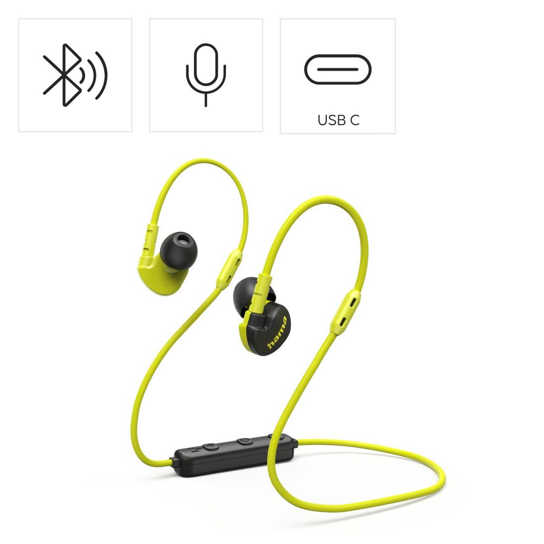Hama Bluetooth Kopfhörer (ultraleicht, In-Ear, Mikrofon, Sprachsteuerung) In-Ear-Kopfhörer (Audio-Chat-Funktionen, Noise-Reduction, Sprachsteuerung, integrierte Steuerung für Anrufe und Musik, Google Assistant, Siri)