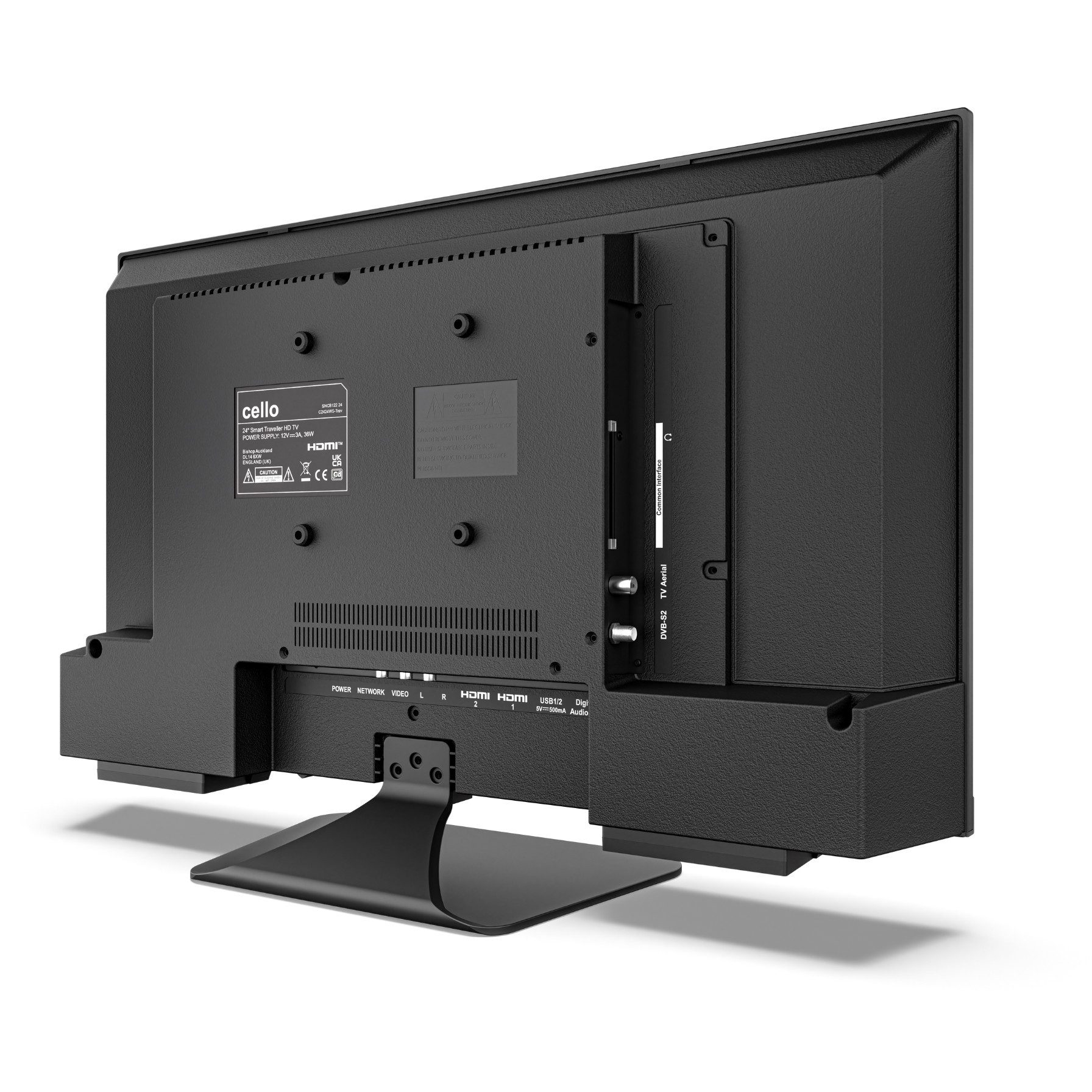 Cello 24 Zoll Camping 12V Smart WebOS Traveller LED-Fernseher (60,96 cm/24 Zoll, 1366 × 768 (HD Ready), Smart-TV)