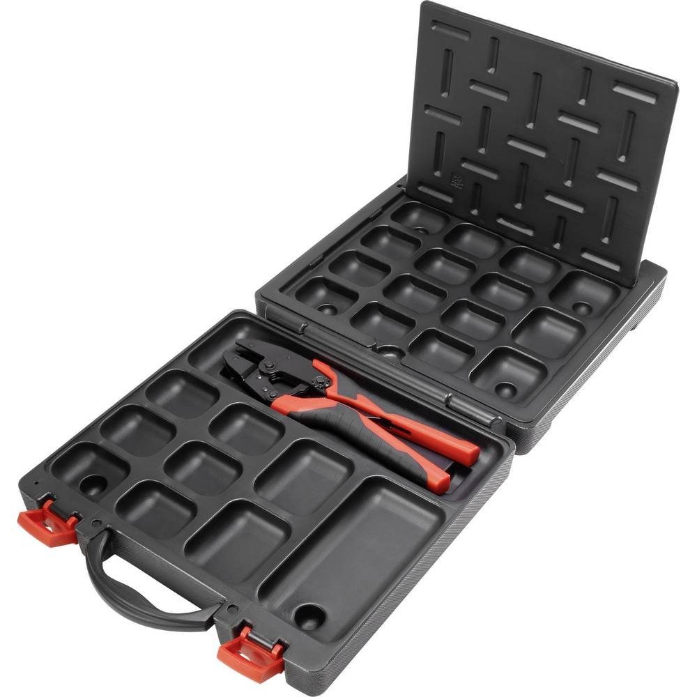 TOOLCRAFT Crimpzange System-Crimpzange 1423549, ohne Crimpeinsatz, mit Systemkoffer