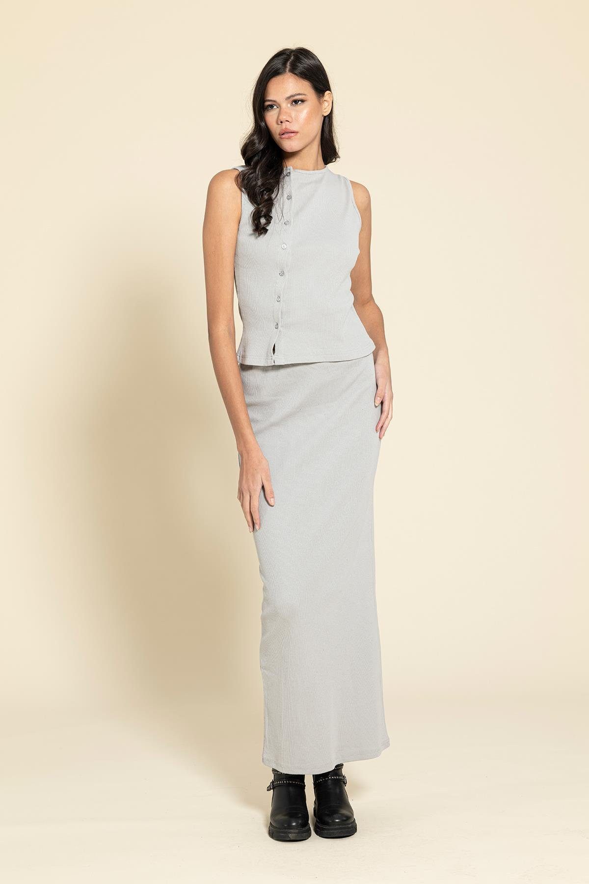 For You Moda Hosenanzug Graue Bluse günstig online kaufen