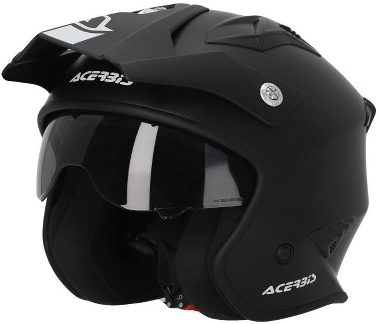 Acerbis Motorradhelm Aria 2023 Solid Jethelm, integriertes Sonnenvisier