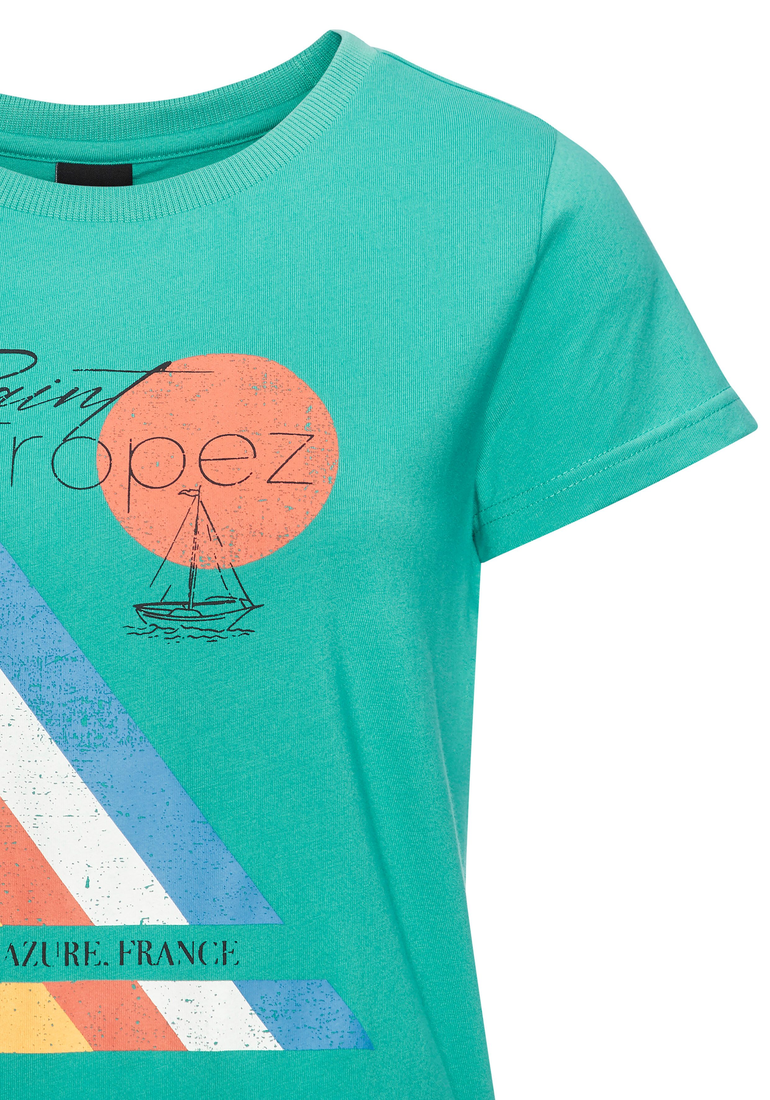 Bench. Loungewear T-Shirt mit Print, aus weicher Baumwoll-Qualität, Home-und Loungewear-Serie – Bild 5 von 5