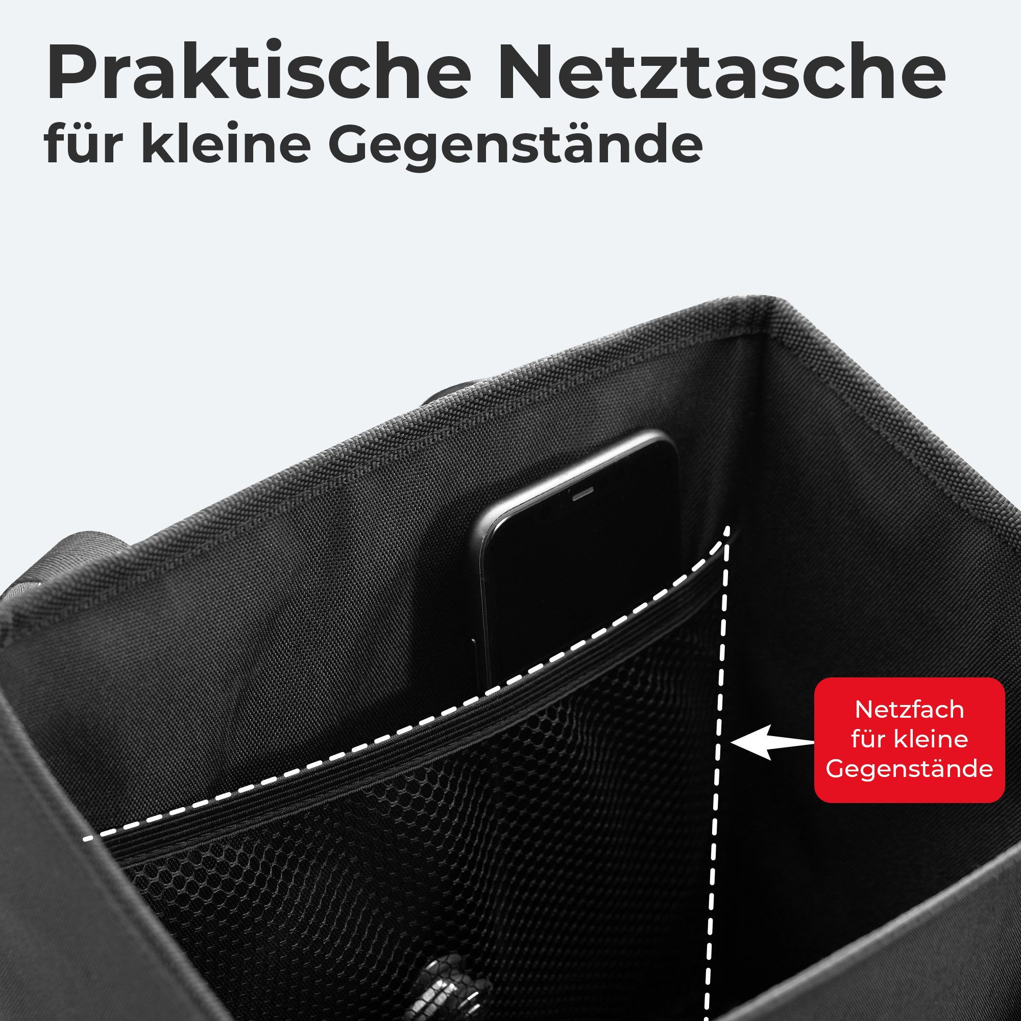 achilles Klappbox achilles Beifahrer-Organizer Rücksitz-Box Autositz-Tasche, 40 l – Bild 4 von 5