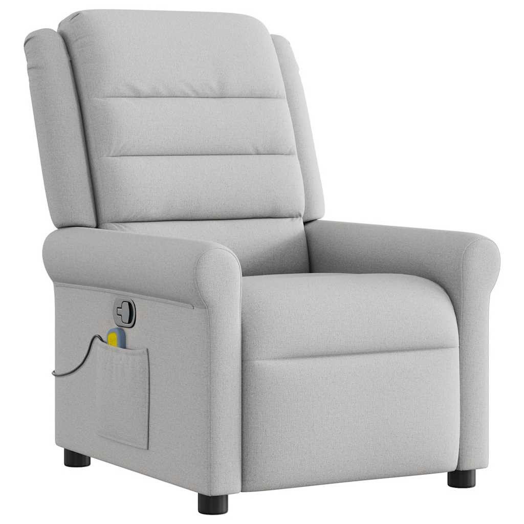 vidaXL Sessel Massagesessel Wolkengrau Stoff (1-St) günstig online kaufen