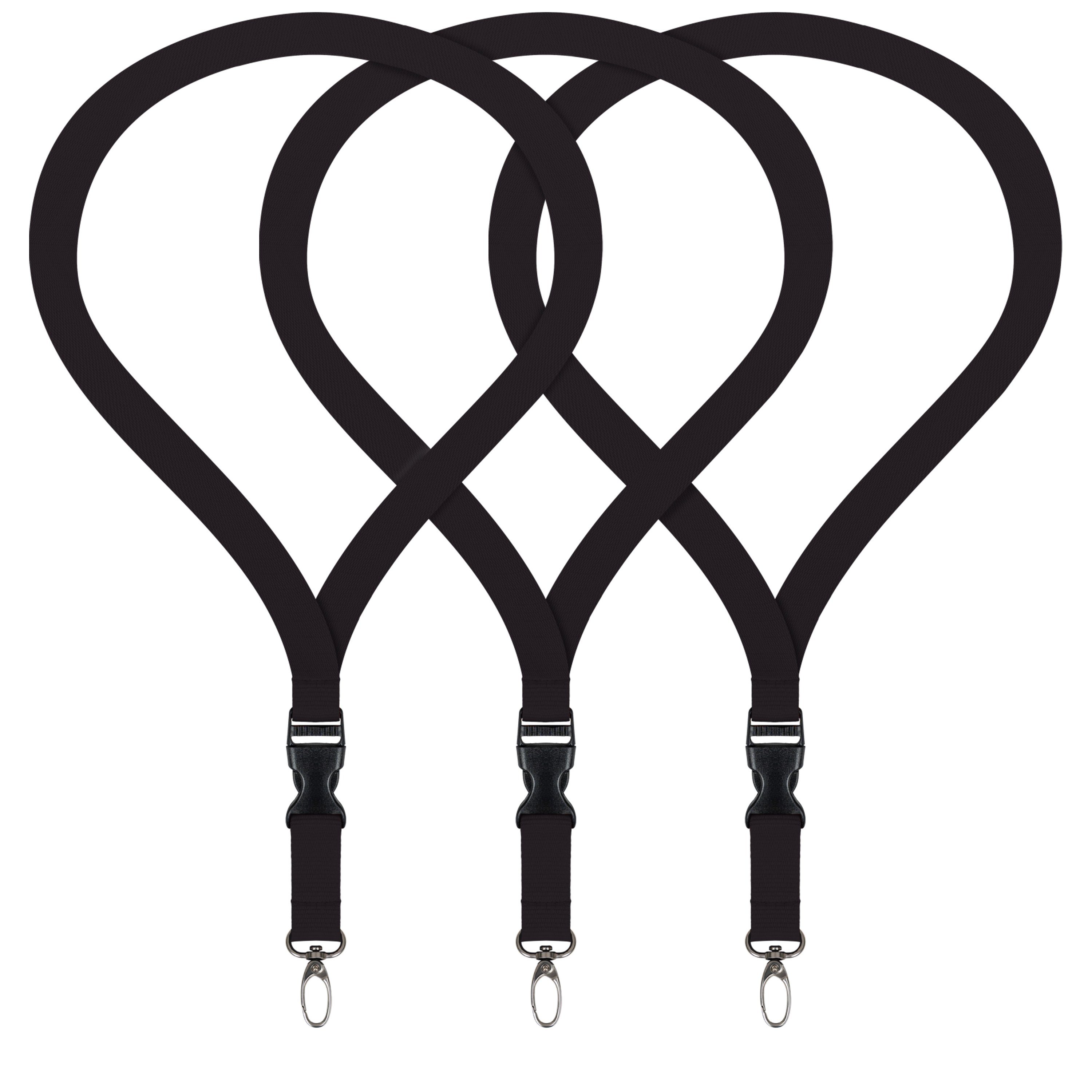 WEBBOMB Schlüsselanhänger 3x Lanyard unbedruckt Schlüsselbänder günstig online kaufen