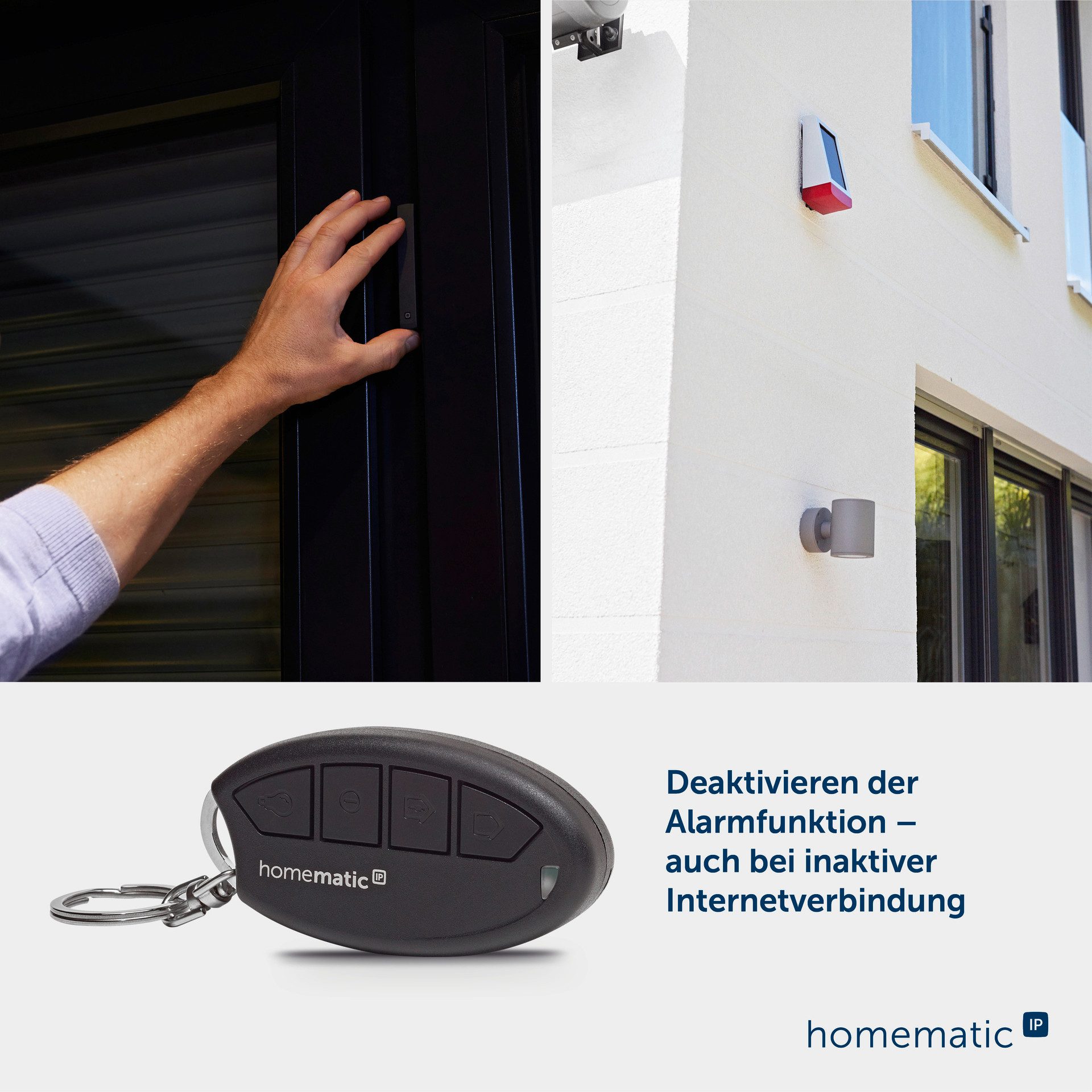 Homematic IP Schlüsselbundfernbedienung - Alarm V2 Smart-Home-Zubehör