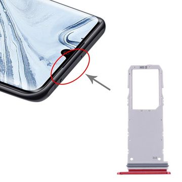 Wigento Sim Karten Halter für Samsung Galaxy Note 10 Rot Card Tray Ersatzteil Smartphone-Adapter, 0 cm