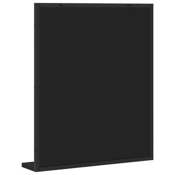 vidaXL Schminktisch Badspiegel mit Ablage Schwarz 50x12x60 cm Holzwerkstoff