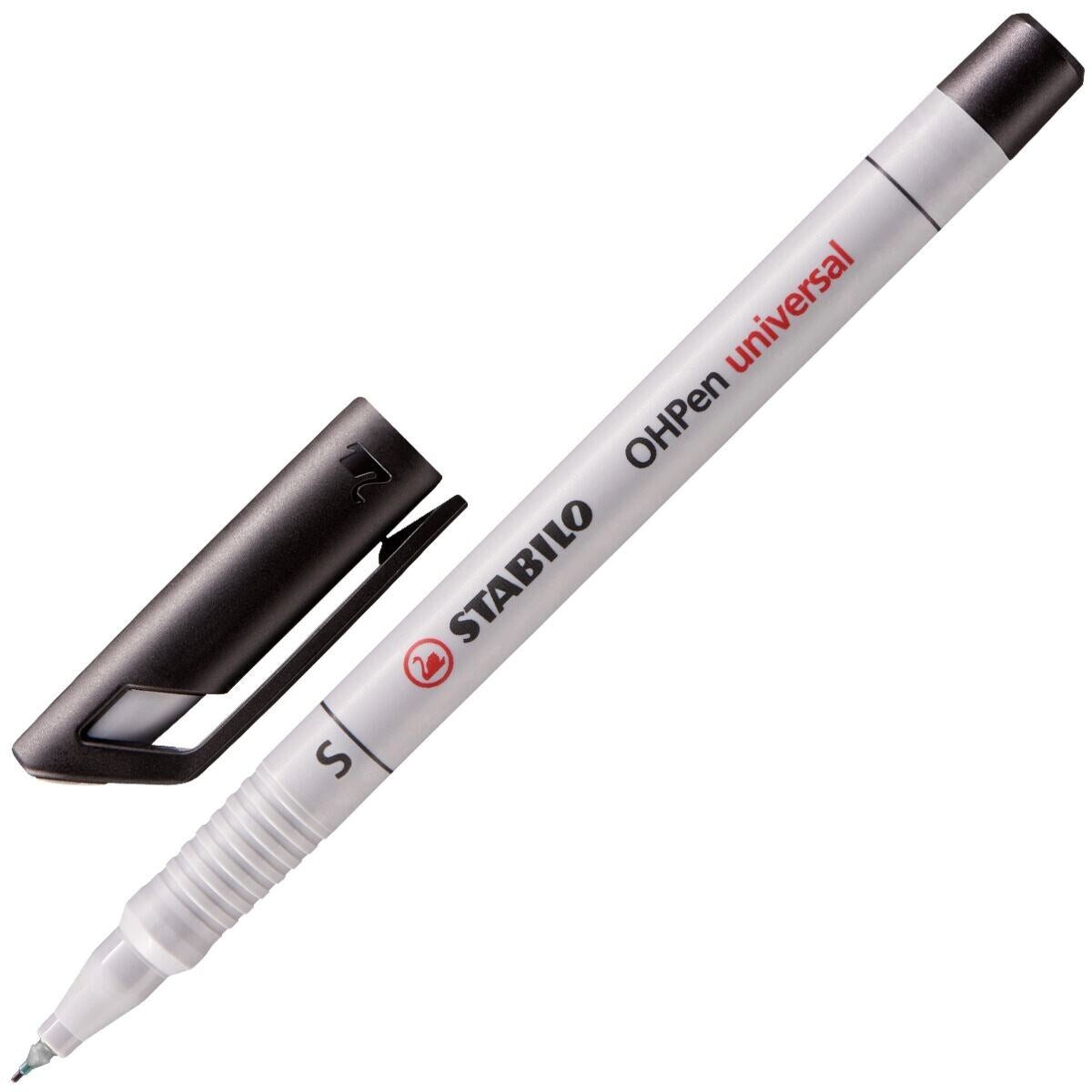 STABILO Filzstift STABILO OHPen S permanent Folienstift schwarz 0,4 mm