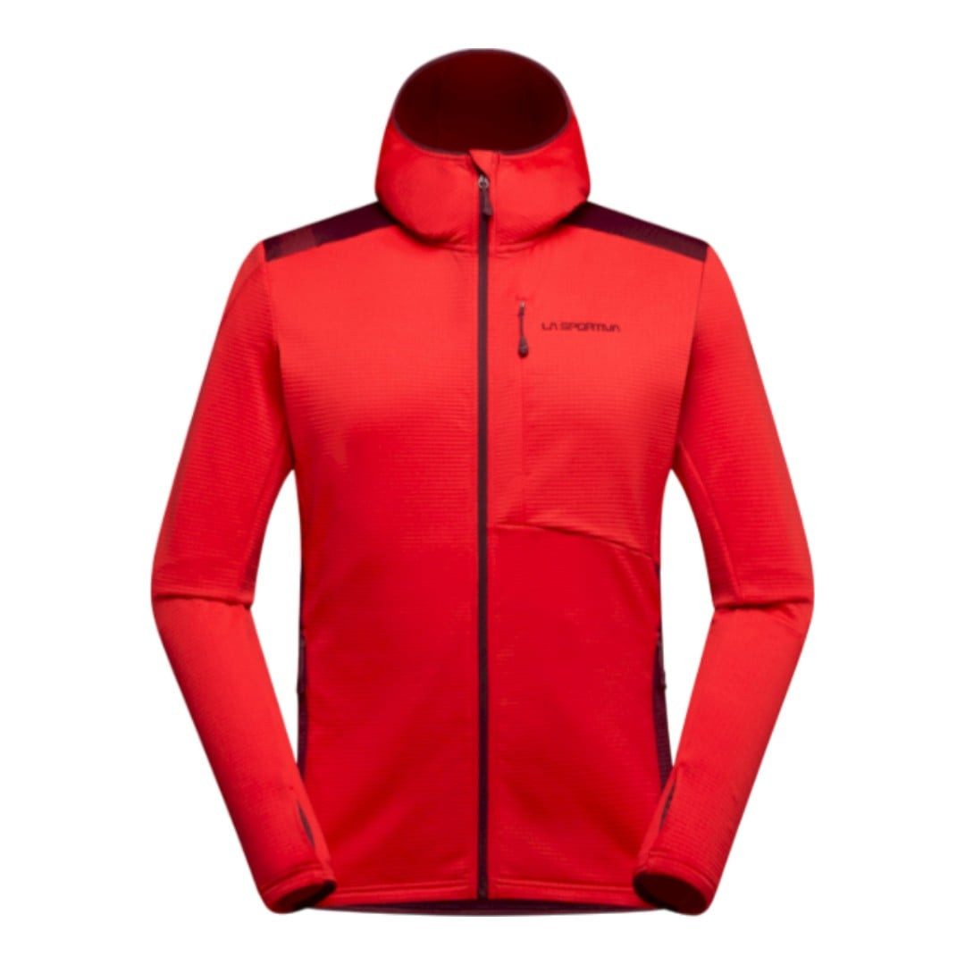 Fleecejacke Chill Thermal Hoody (mit Kapuze, atmungsaktiv) rot Herren