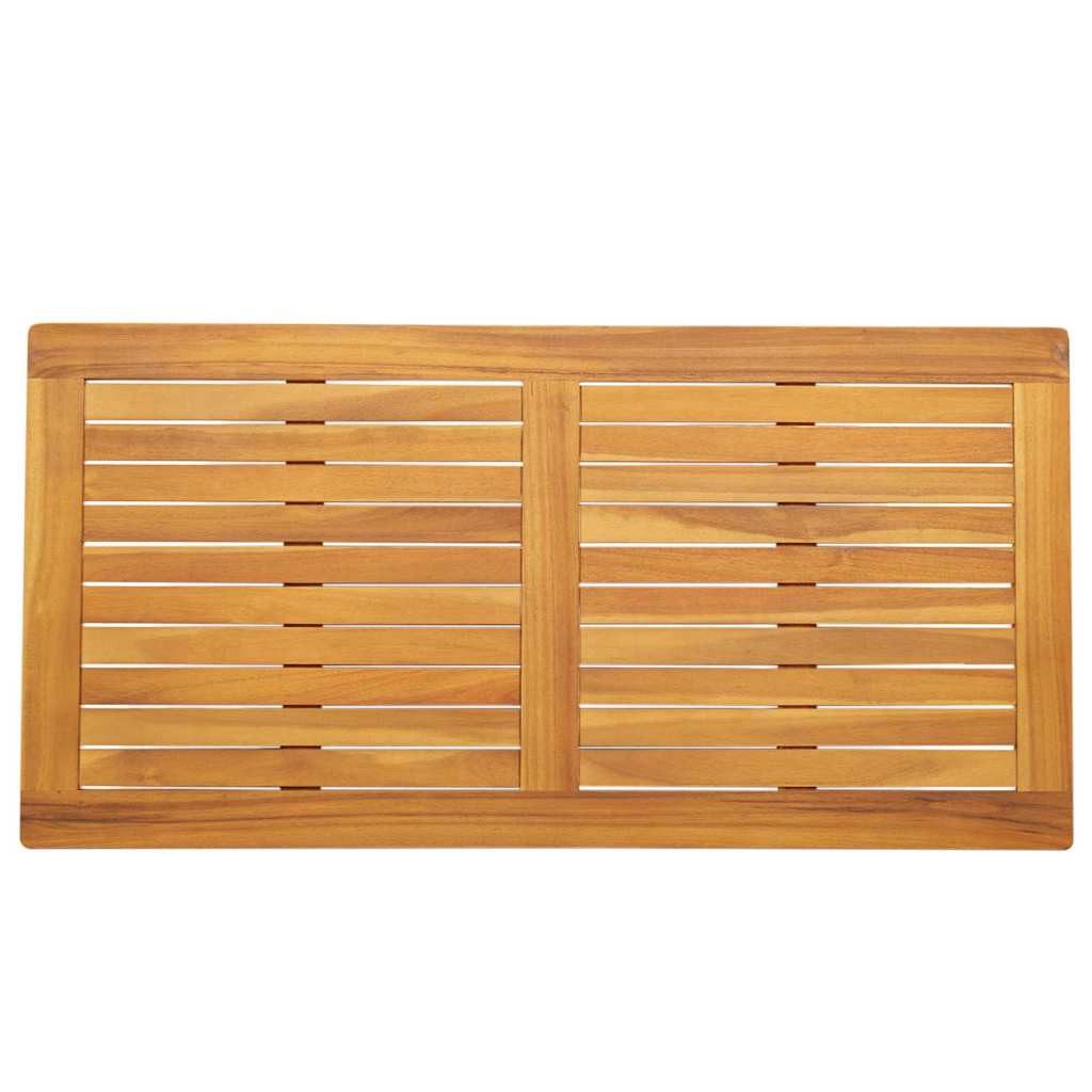 vidaXL Tischplatte Tischplatte Braun 110 x 55 x 2 cm Massivholz (1 St)