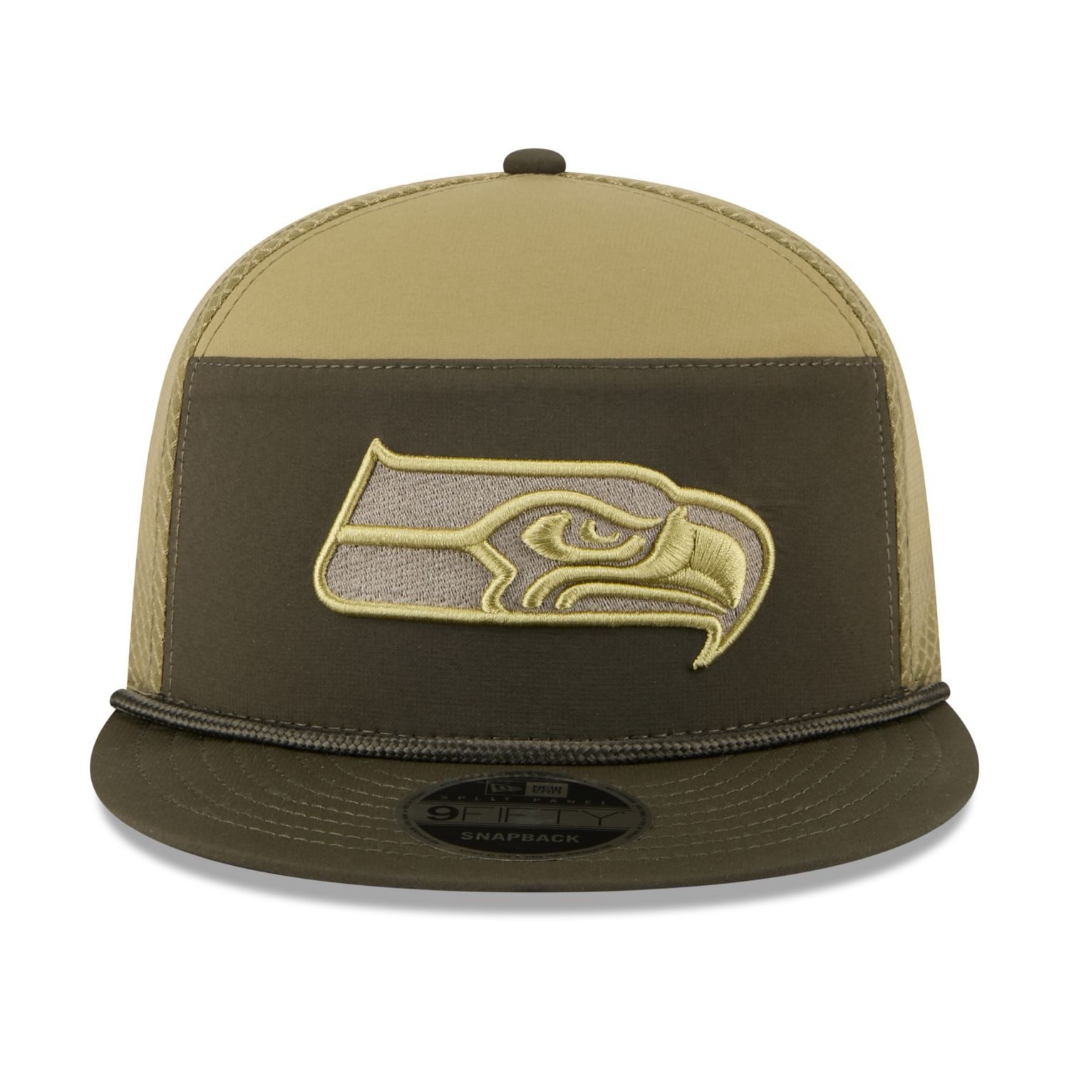 New Era Snapback Cap 9Fifty Split Panel SALUTE Seattle Seahawks