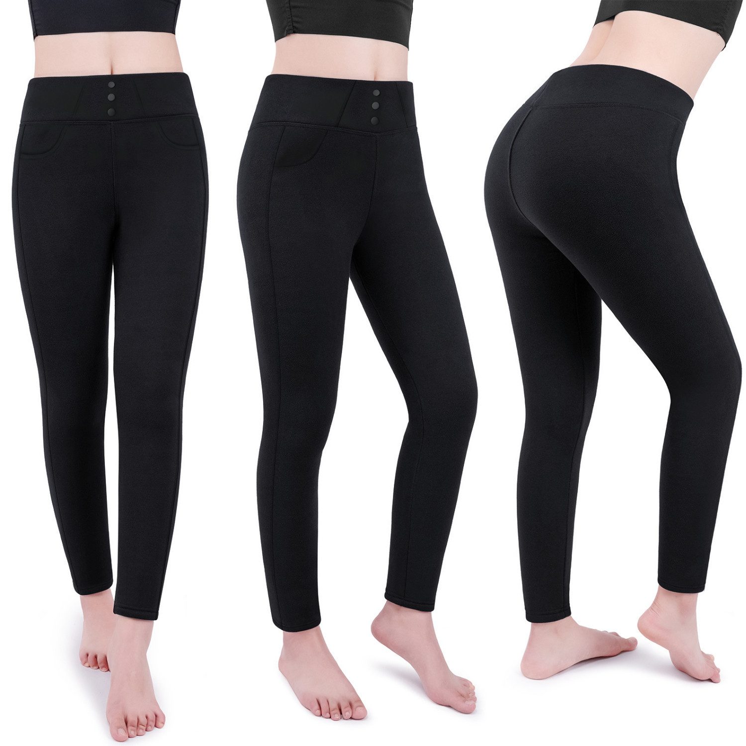 Frentree Thermoleggings Damen mit Fleece Gefütterte günstig online kaufen