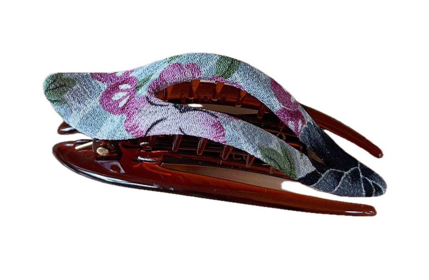 LK Trend & Style Haarklammer Kleiner Bogen, Klein aber richtig gut, Kimono Clip stehen für Qualität, hochwertiger Kunststoff mit Stoff überzogen