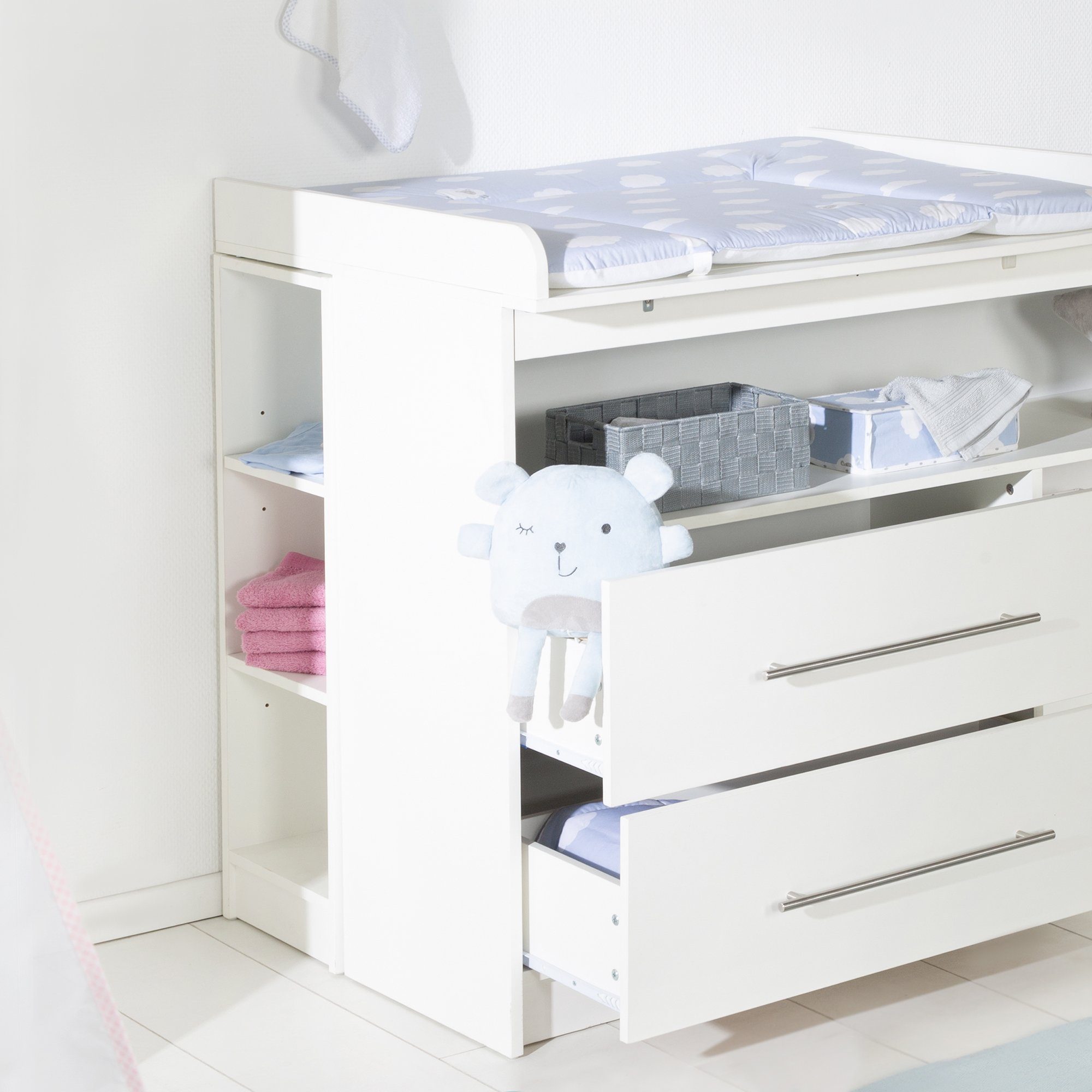 roba® Seitenregal Weiß, Standregal - passt günstig online kaufen