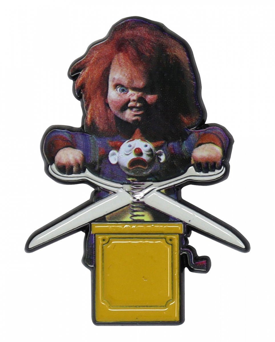 Horror-Shop Dekofigur Chucky Ansteck-Pin Limited Edition für Sammler