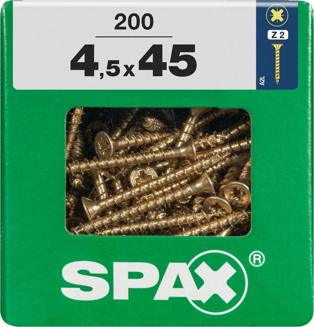 SPAX Holzbauschraube Spax Universalschrauben 4.5 x 45 mm PZ 2 - 200