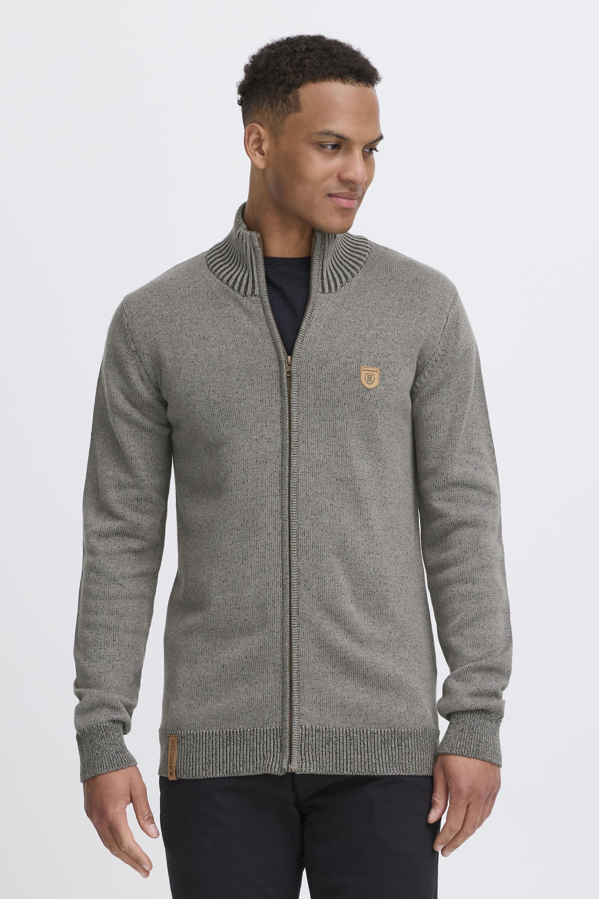 Indicode Strickjacke IDAndy Cardigan mit Stehkragen günstig online kaufen