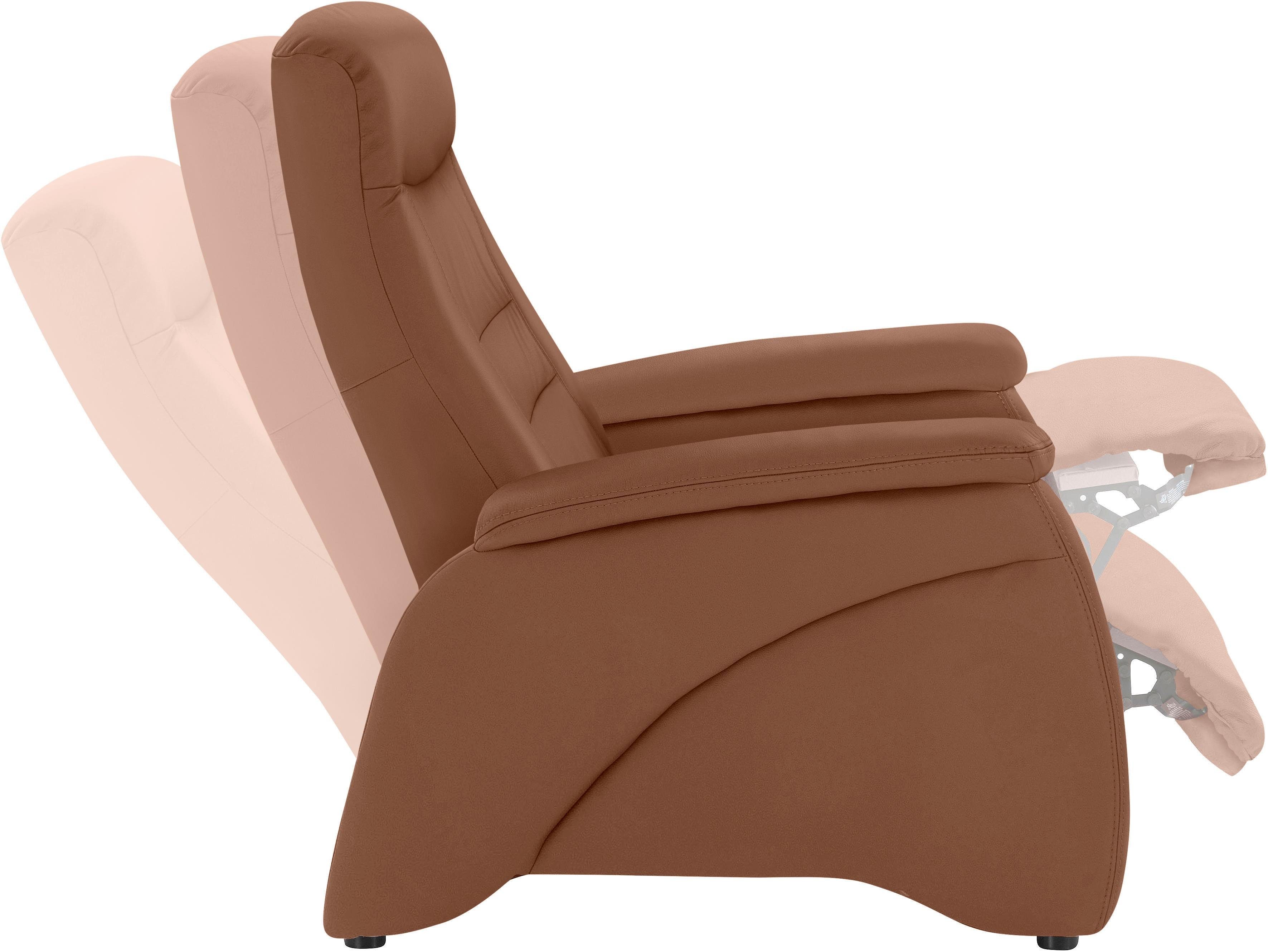 exxpo - sofa fashion Relaxsessel Ascoli, Relaxsessel, Loungesessel, Hochlehnsessel, mit Relaxfunktion
