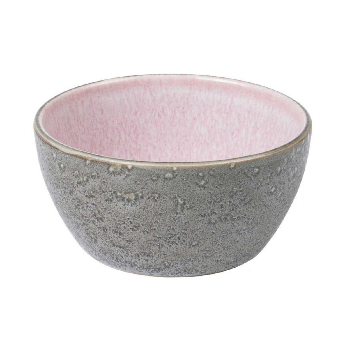 Bitz Schüssel Gastro grey / light pink, Steinzeug, d: 12 cm / h: 6 cm grau/rosa