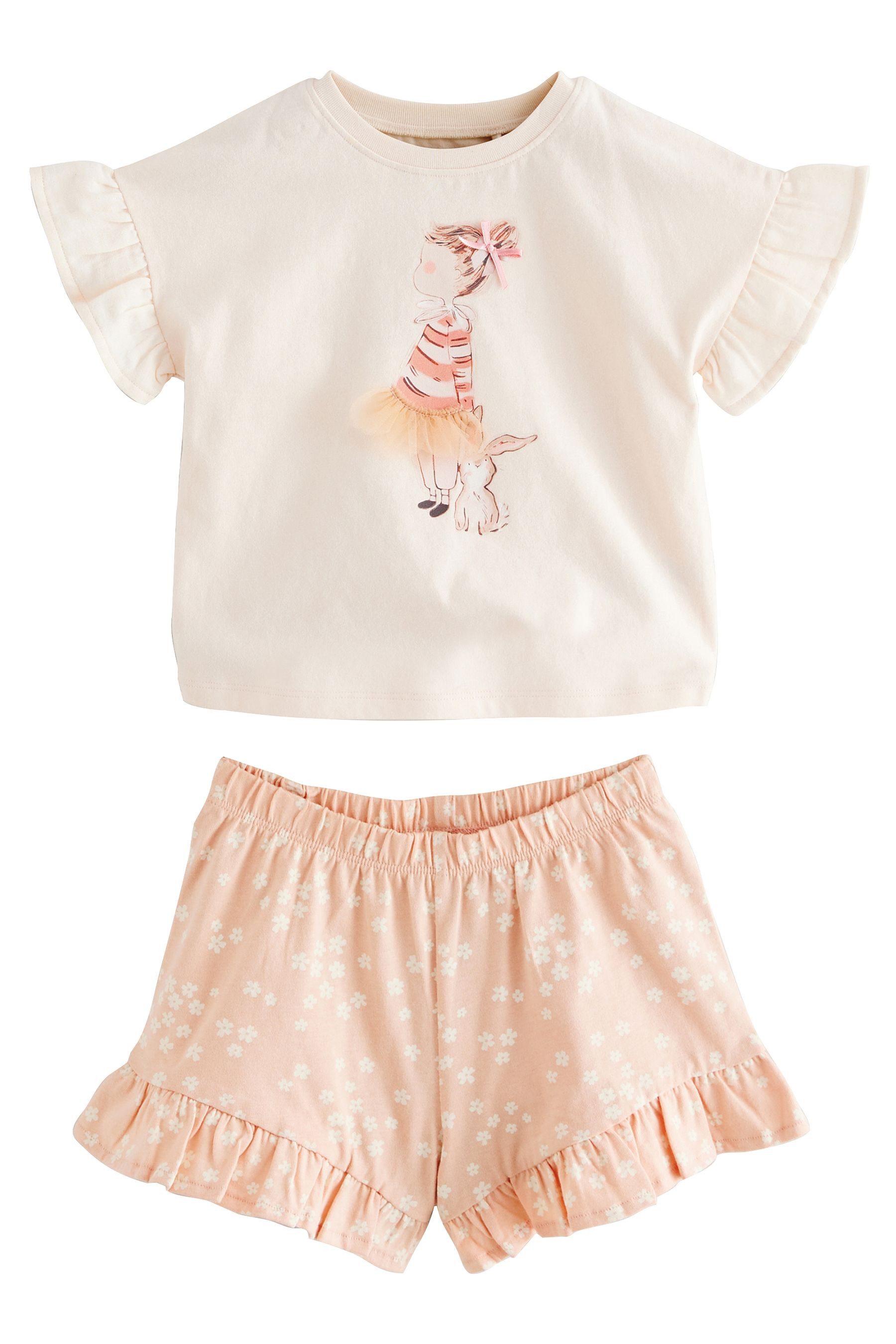 T-Shirt & Shorts Kurzärmeliges T-Shirt und Shorts im Set