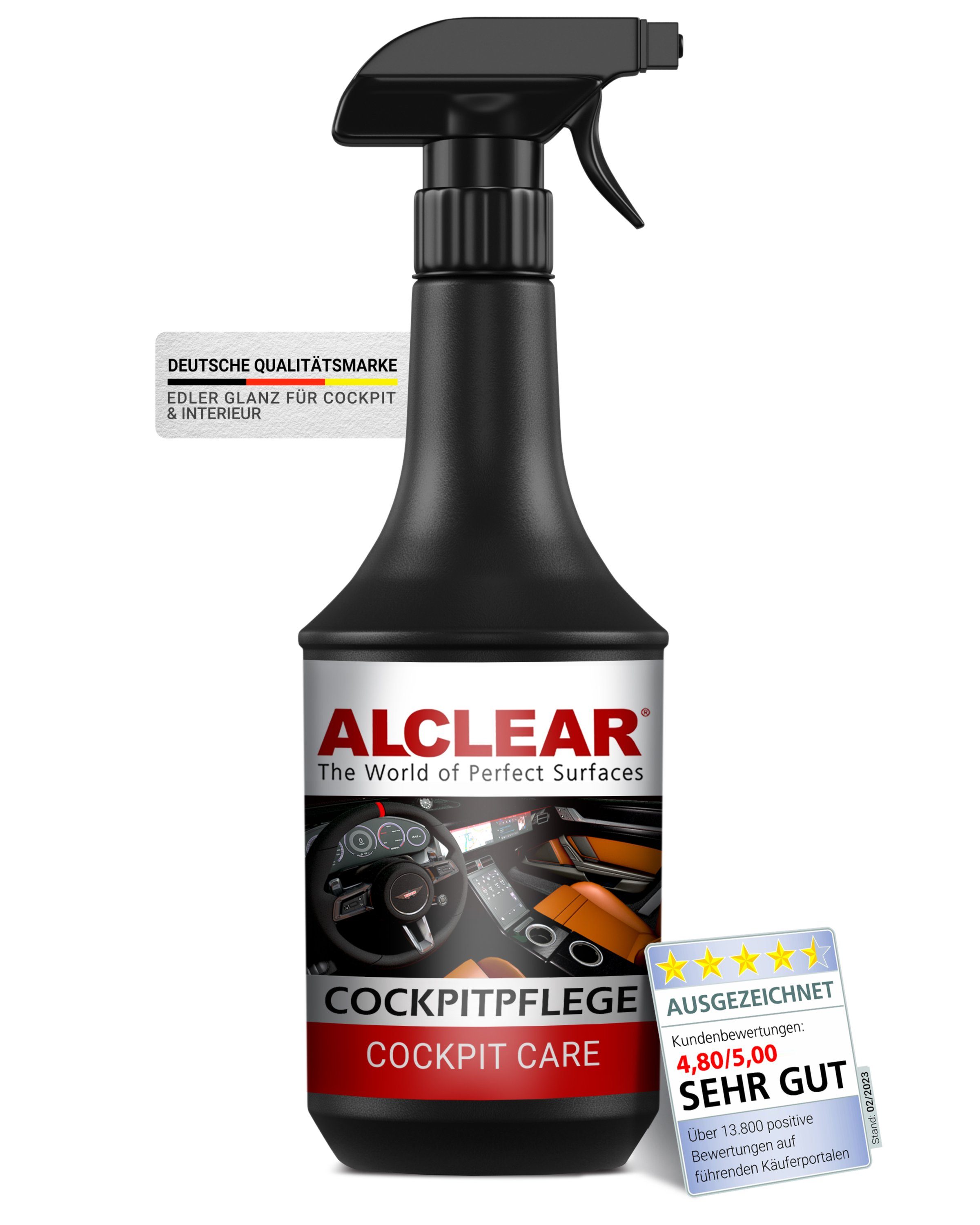 ALCLEAR 721CP Auto Cockpitpflege, seidenglanz, für Kunststoffe