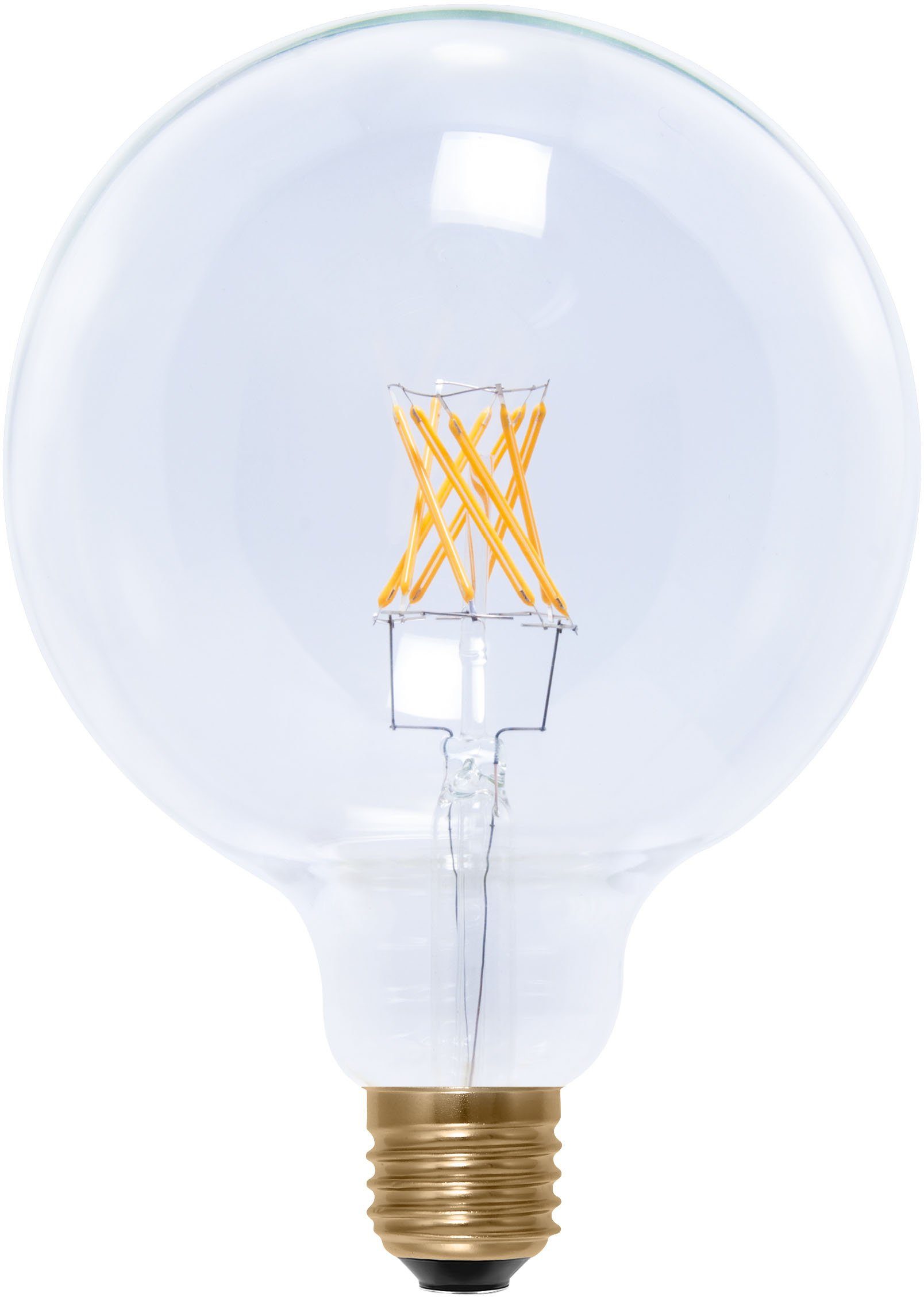 SEGULA LED-Leuchtmittel LED Globe 125 klar, E27, Warmweiß, dimmbar, E27, Globe 125, klar