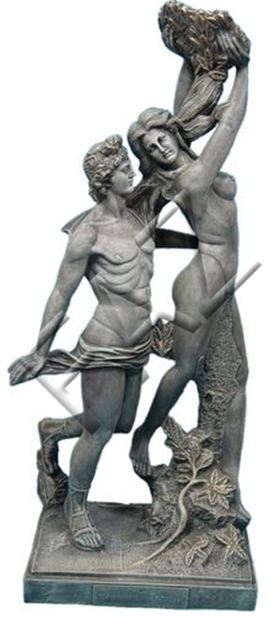 JVmoebel Skulptur Design Griechische Figur Statue Skulptur Figuren Skulpturen Dekoration Deko Neu Grau
