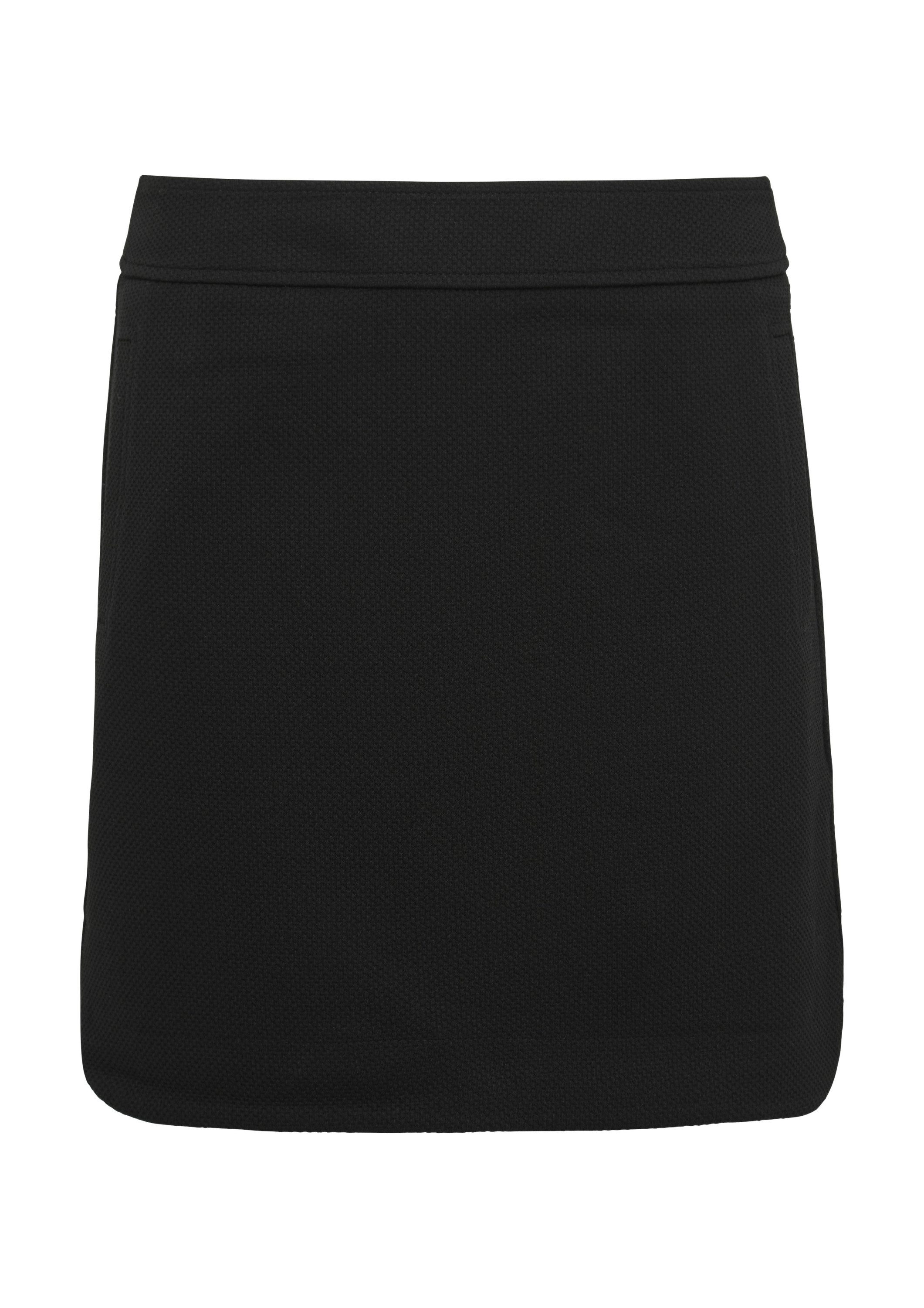 comma Minirock Rock Kurzer Piqué-Rock mit günstig online kaufen