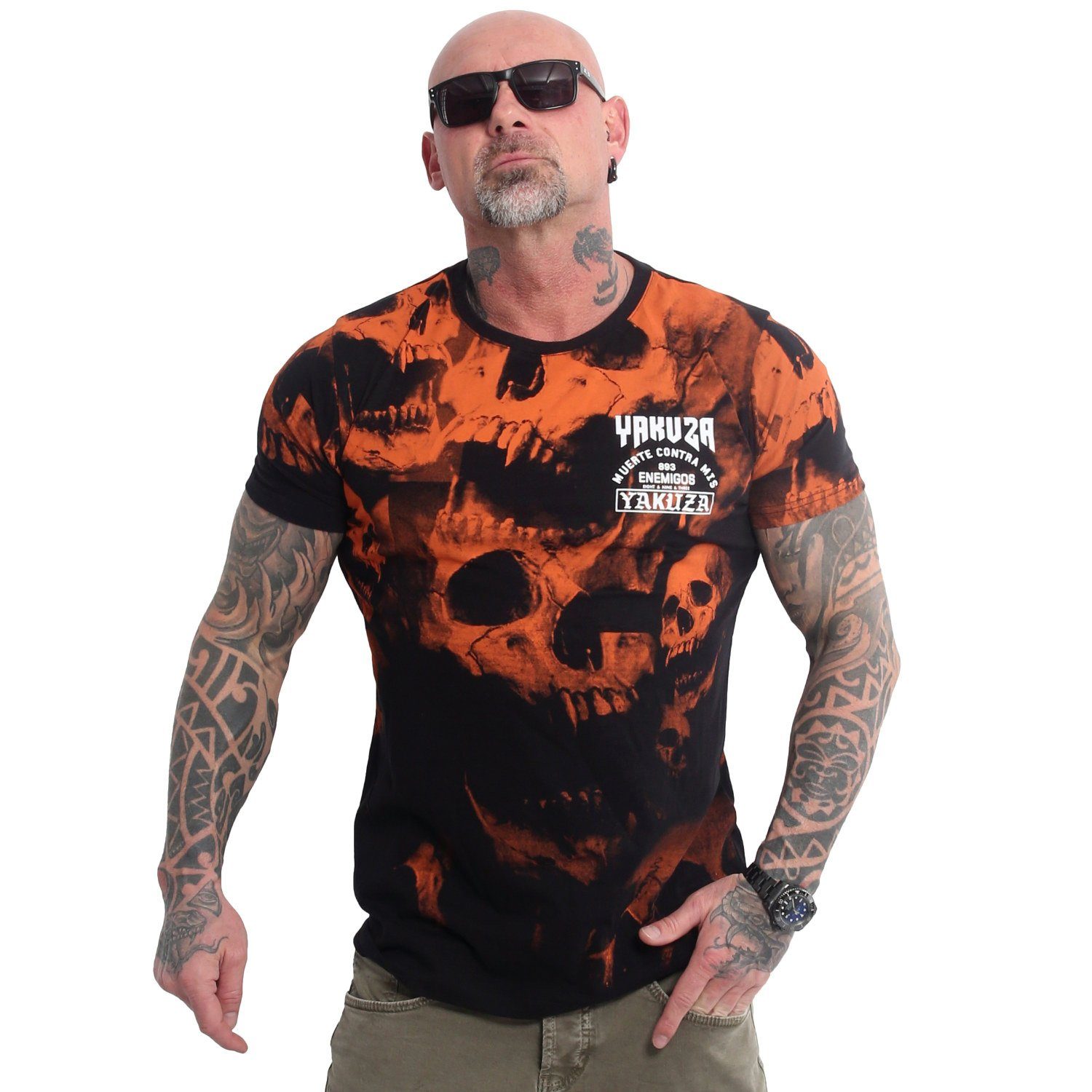 YAKUZA T-Shirt Muerte Skull V02