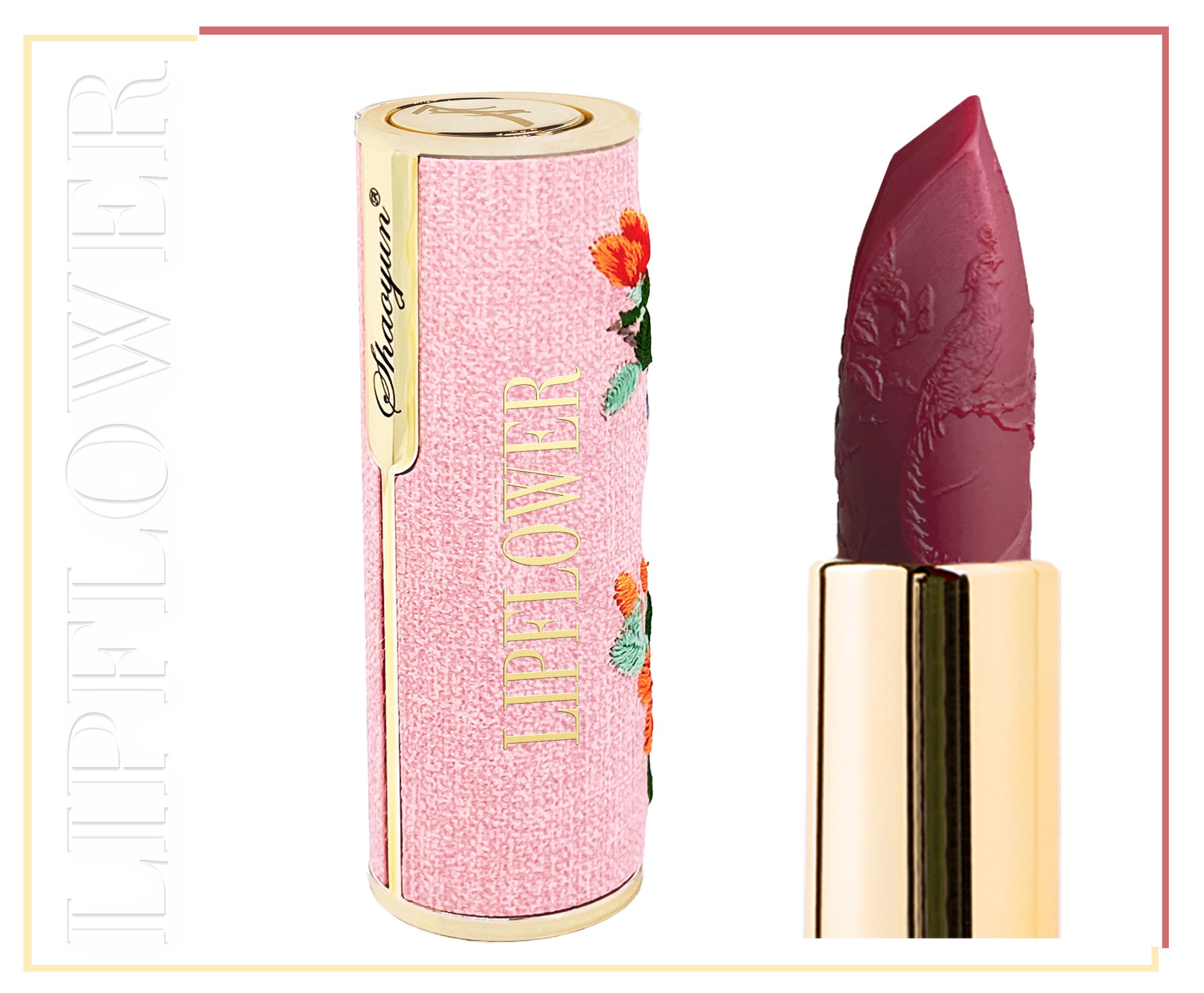 Shaoyun Lippenstift OHNE Titandioxid, VEGAN, aus Bio-Rohstoffen, Kadupulblüte Nr. 184