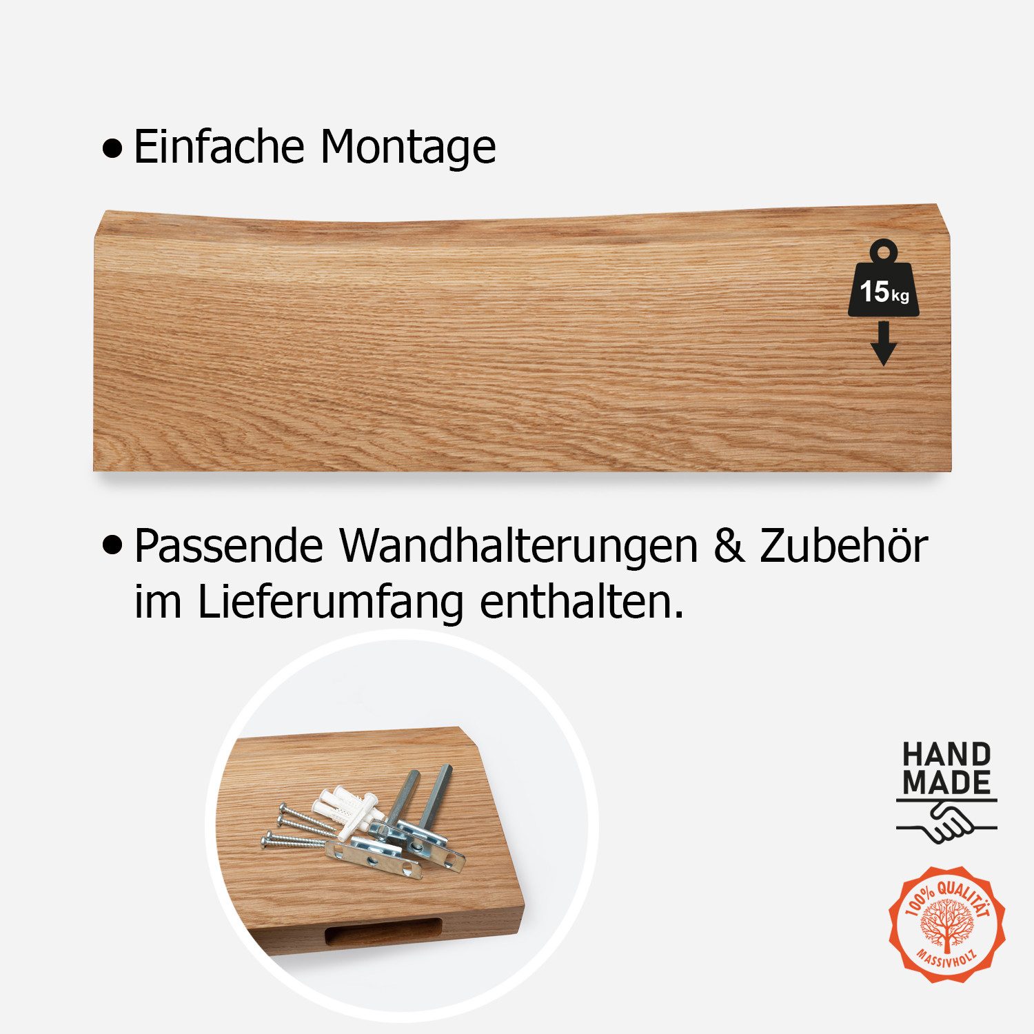 DomDeco Wandregal Wandregal NATURA günstig online kaufen