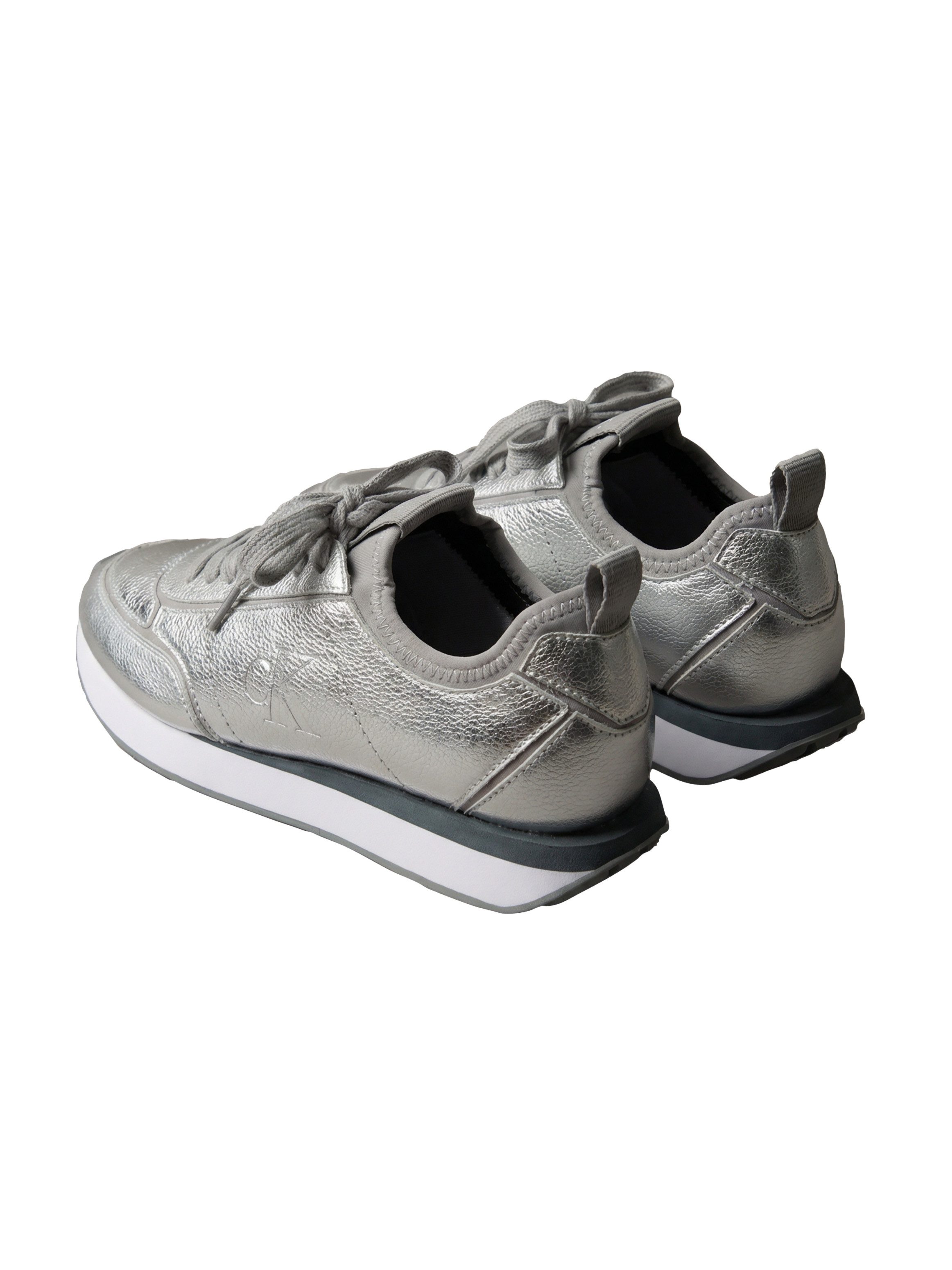 Calvin Klein RETRO RUNNER METALLIC Plateausneaker Trendsneaker, Businesssneaker, Halbschuh mit Anziehlasche