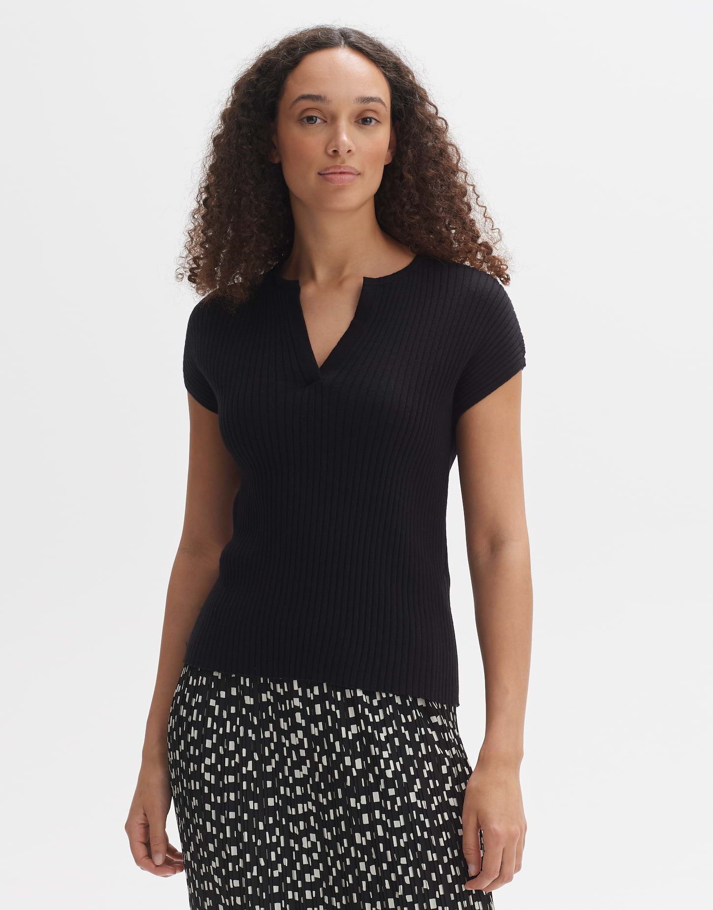 OPUS Strickpullover Strickshirt POLINNA Slim aus BCI Cotton Mix günstig online kaufen