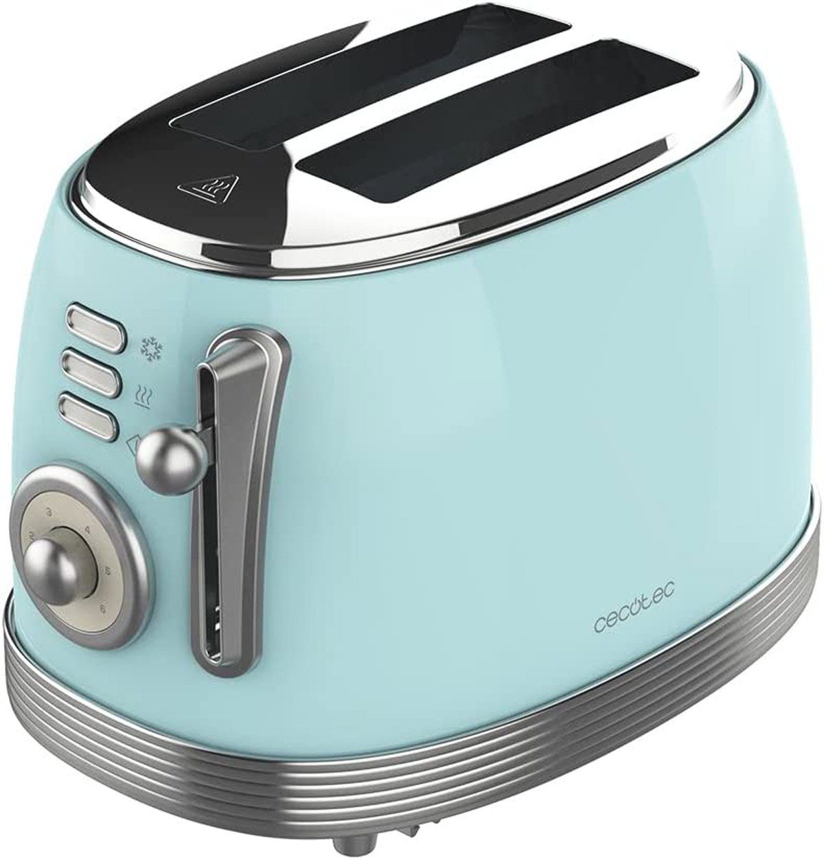 W 850 03208 Retro Toaster blue Cecotec light Design,